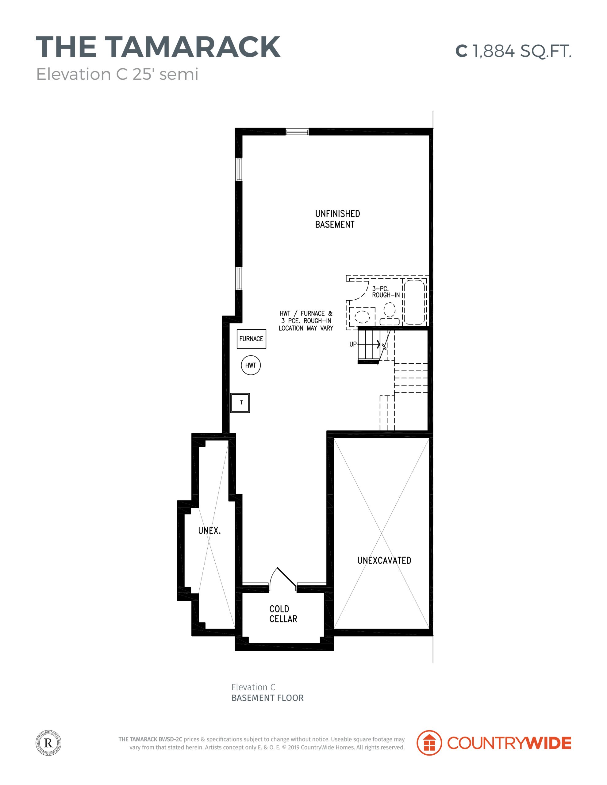 The Tamarack - Elevation C (3/3) floor plan