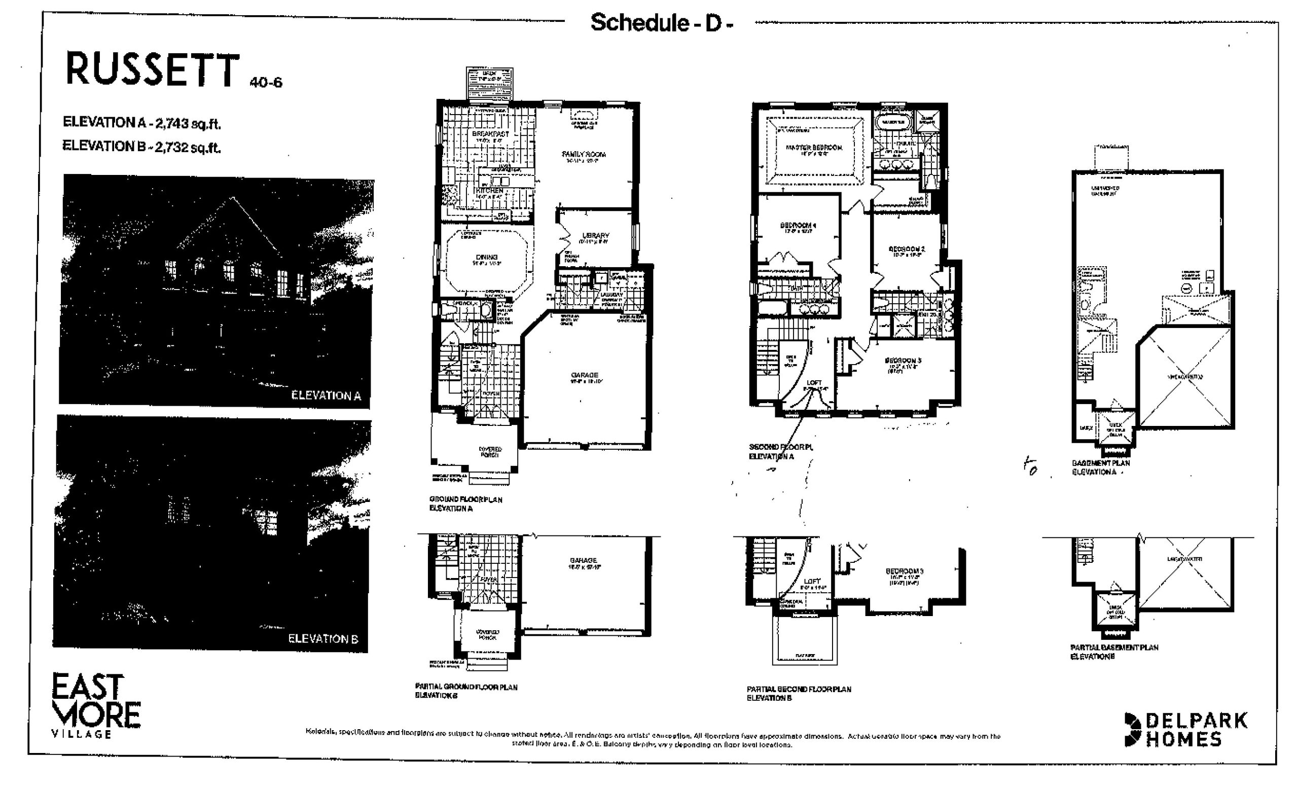 Russett floor plan