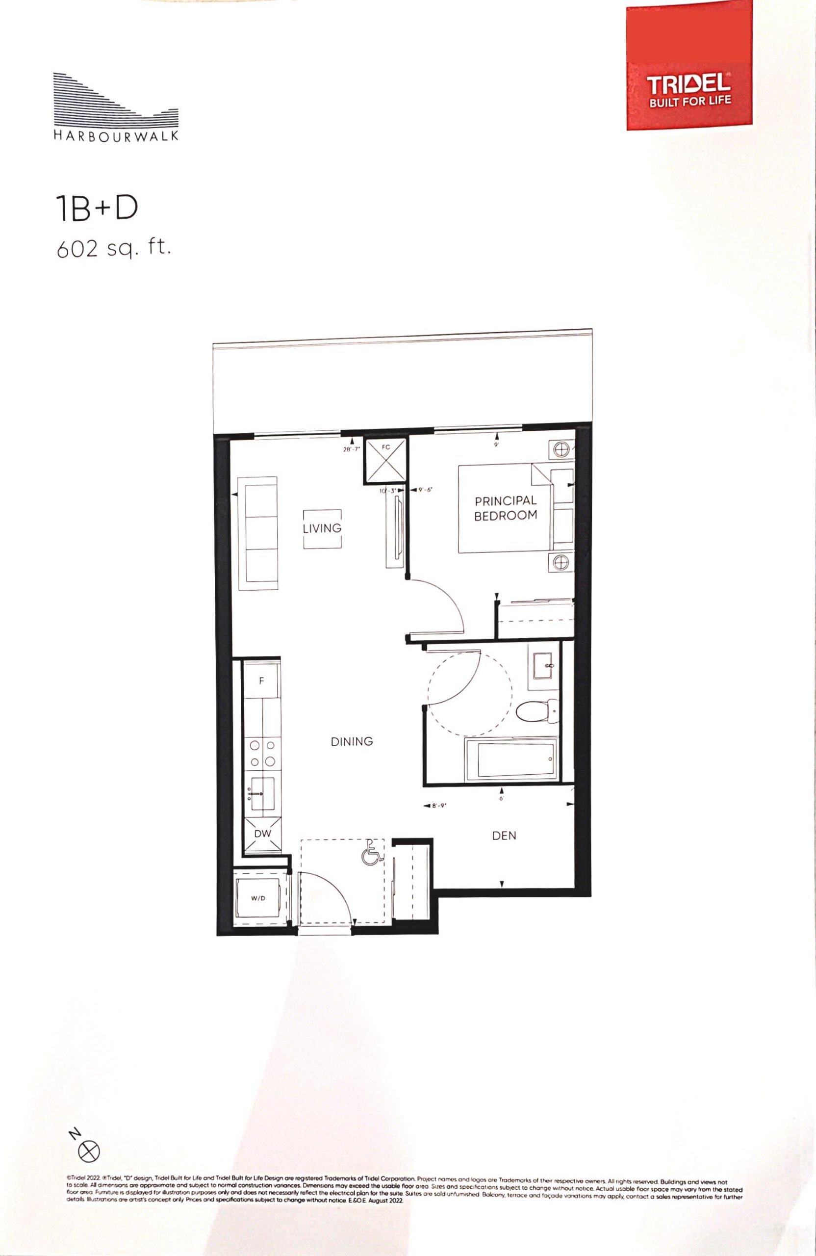 Suite 1B+D floor plan