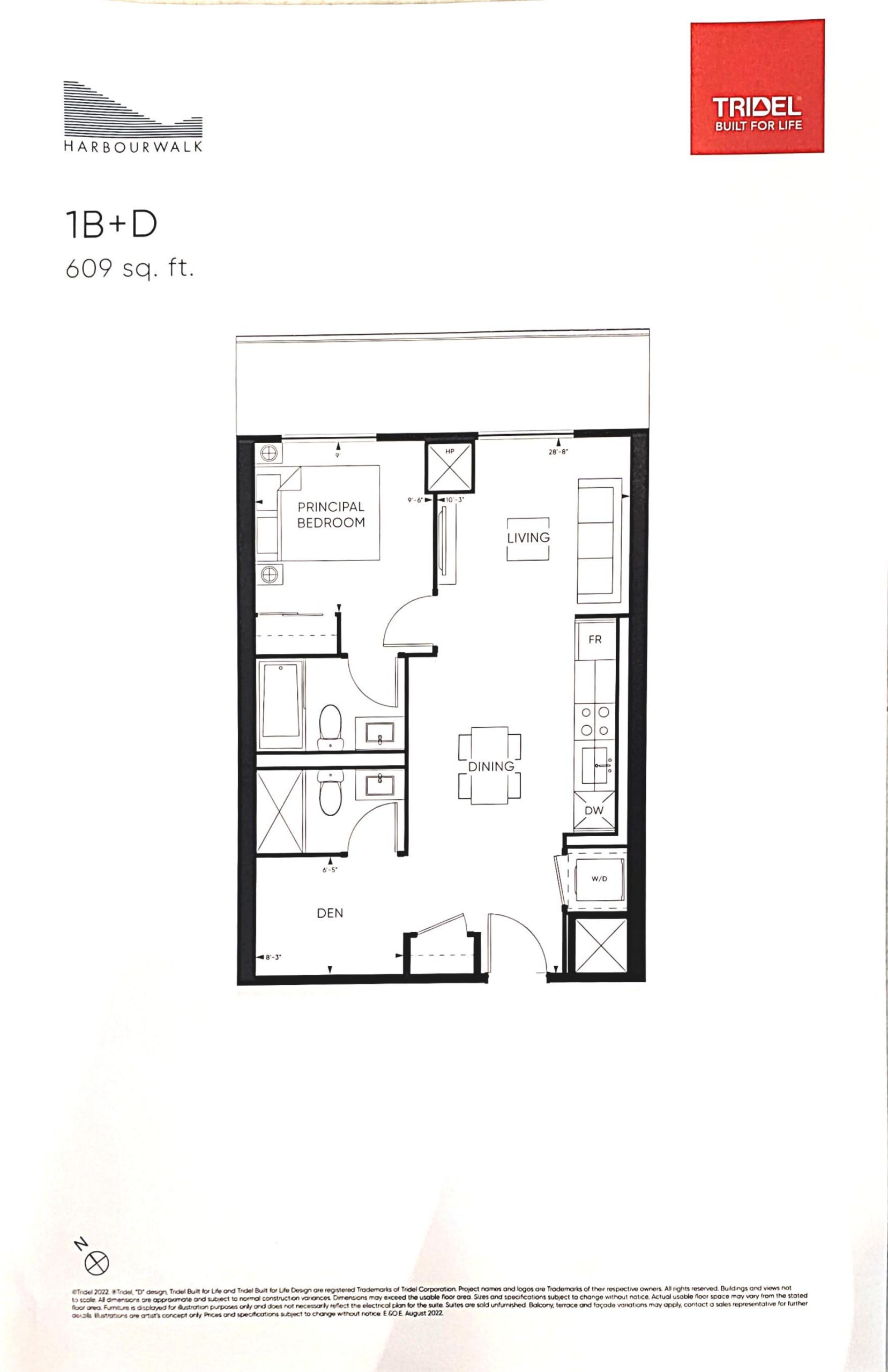 Suite 1B+D floor plan