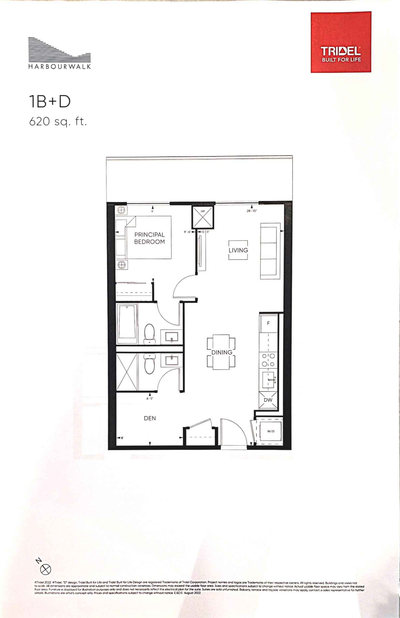 Suite 1B+D floor plan