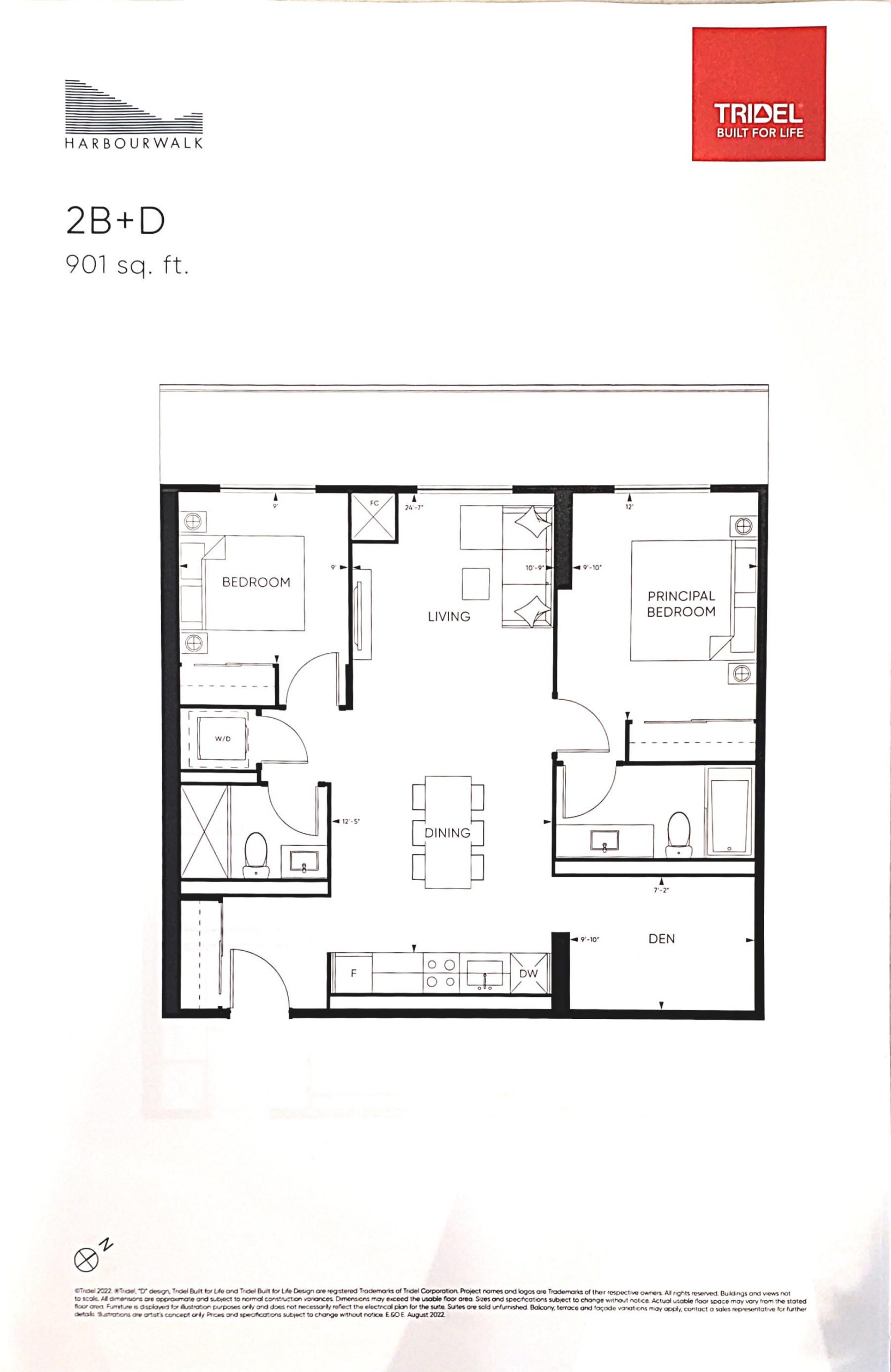 Suite 2B+D floor plan