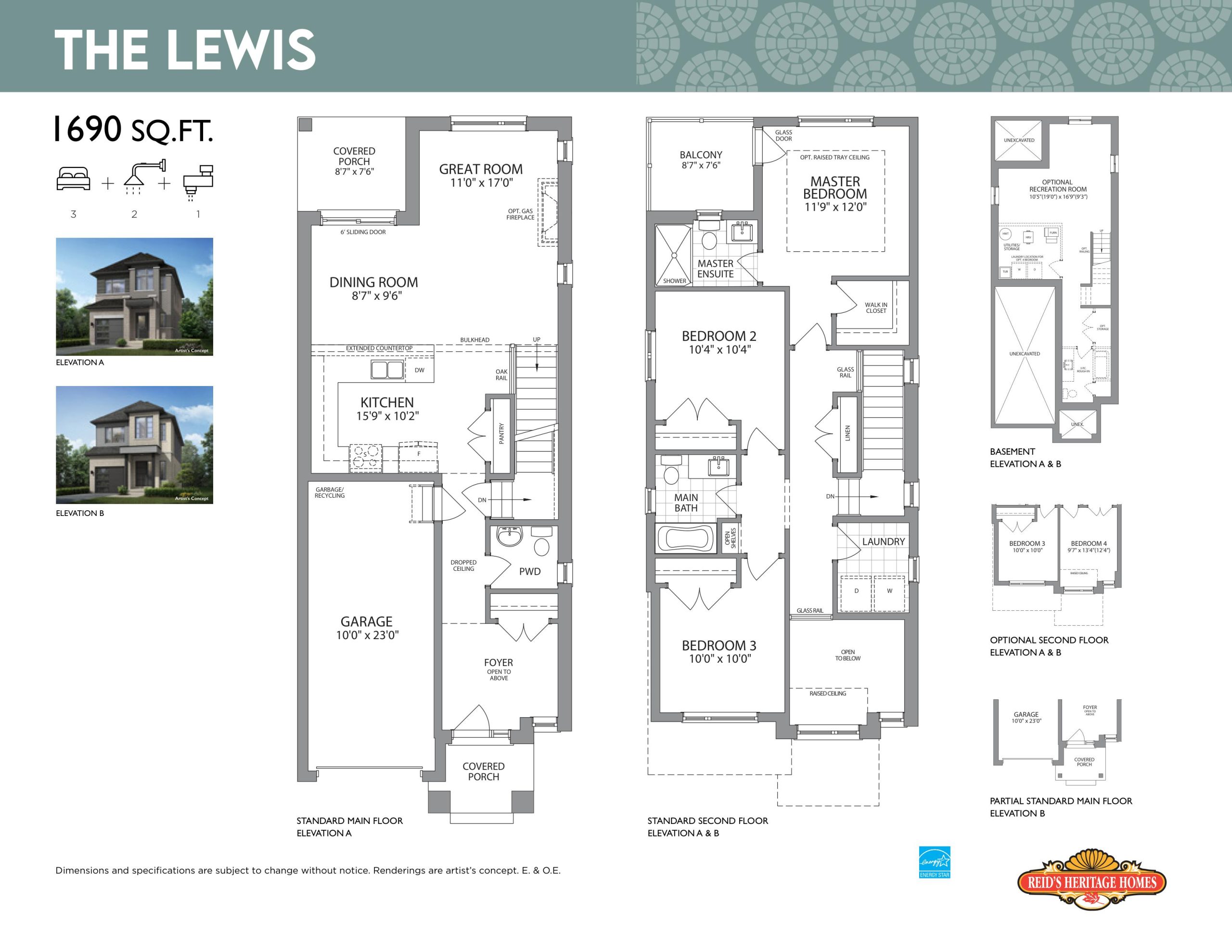 The Lewis floor plan