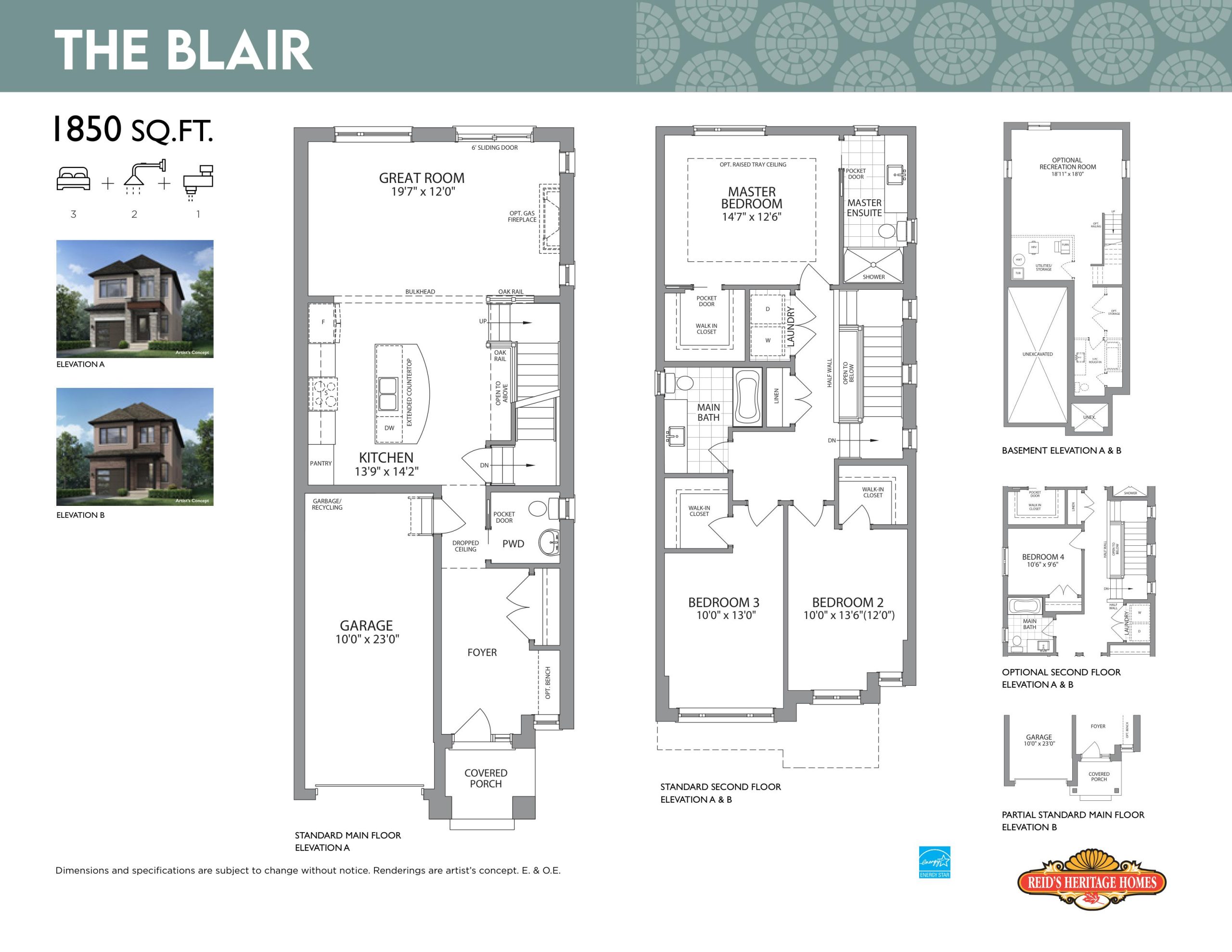 The Blair floor plan
