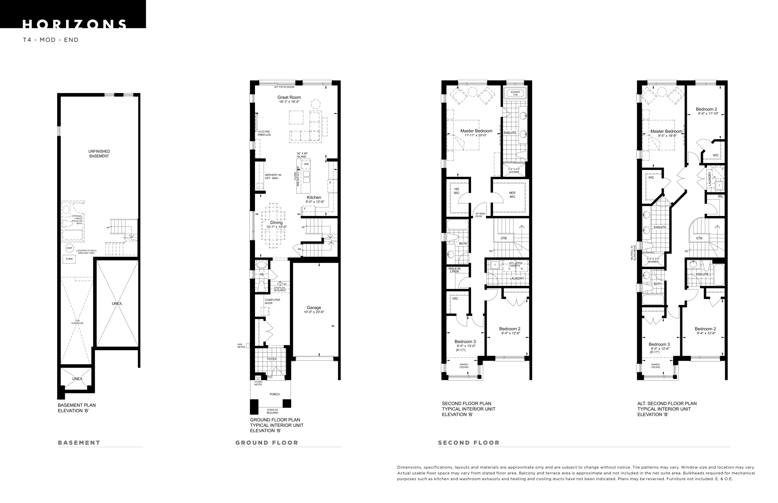T4 - Mod End floor plan