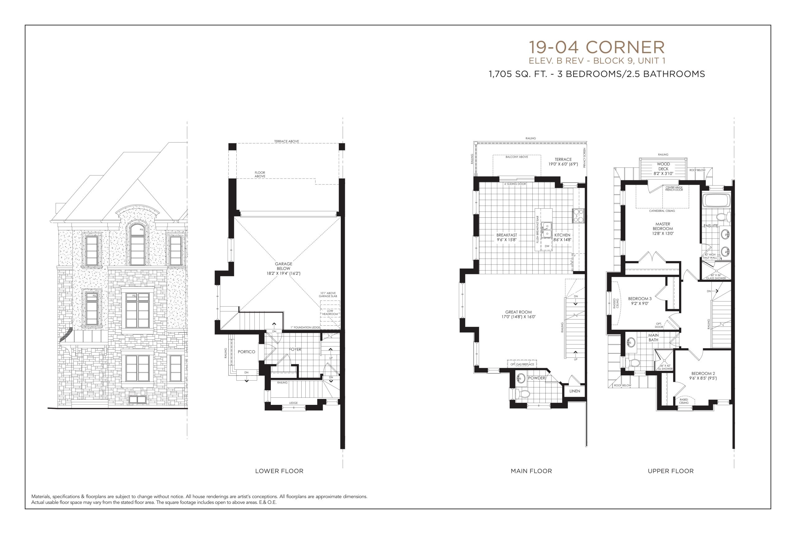 19-04 Corner (Unit 1) floor plan