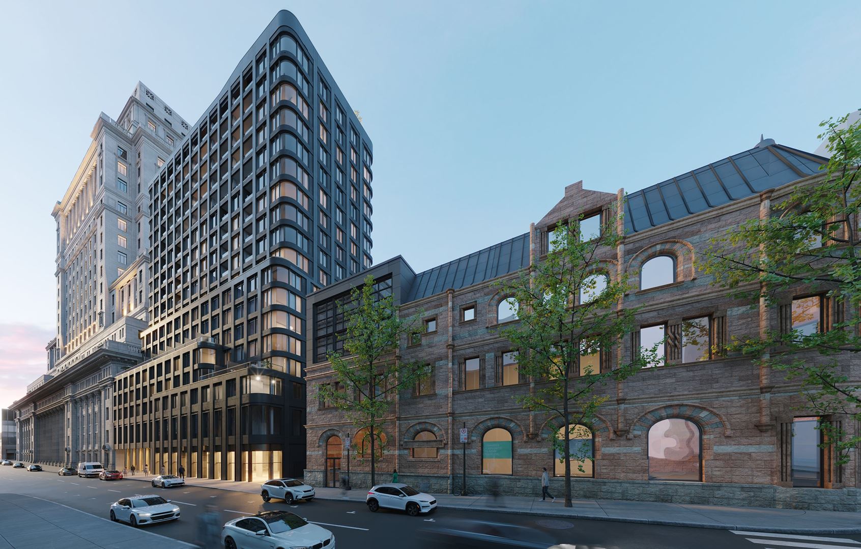 Mansfield Condos in Montréal — rendering 2
