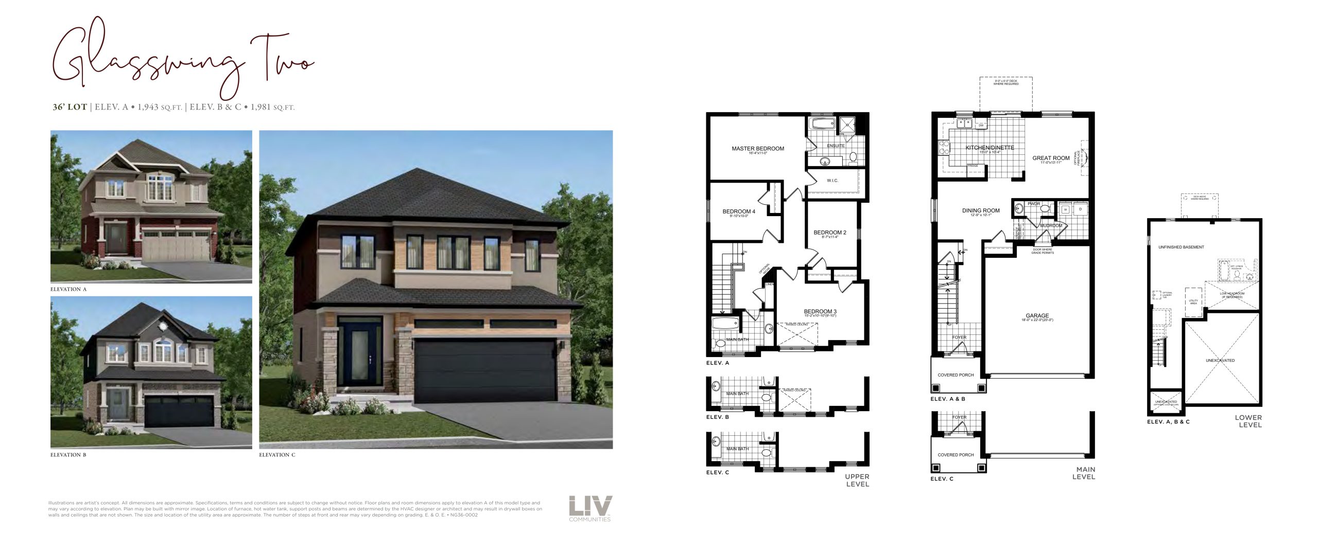 Glasswing Two floor plan