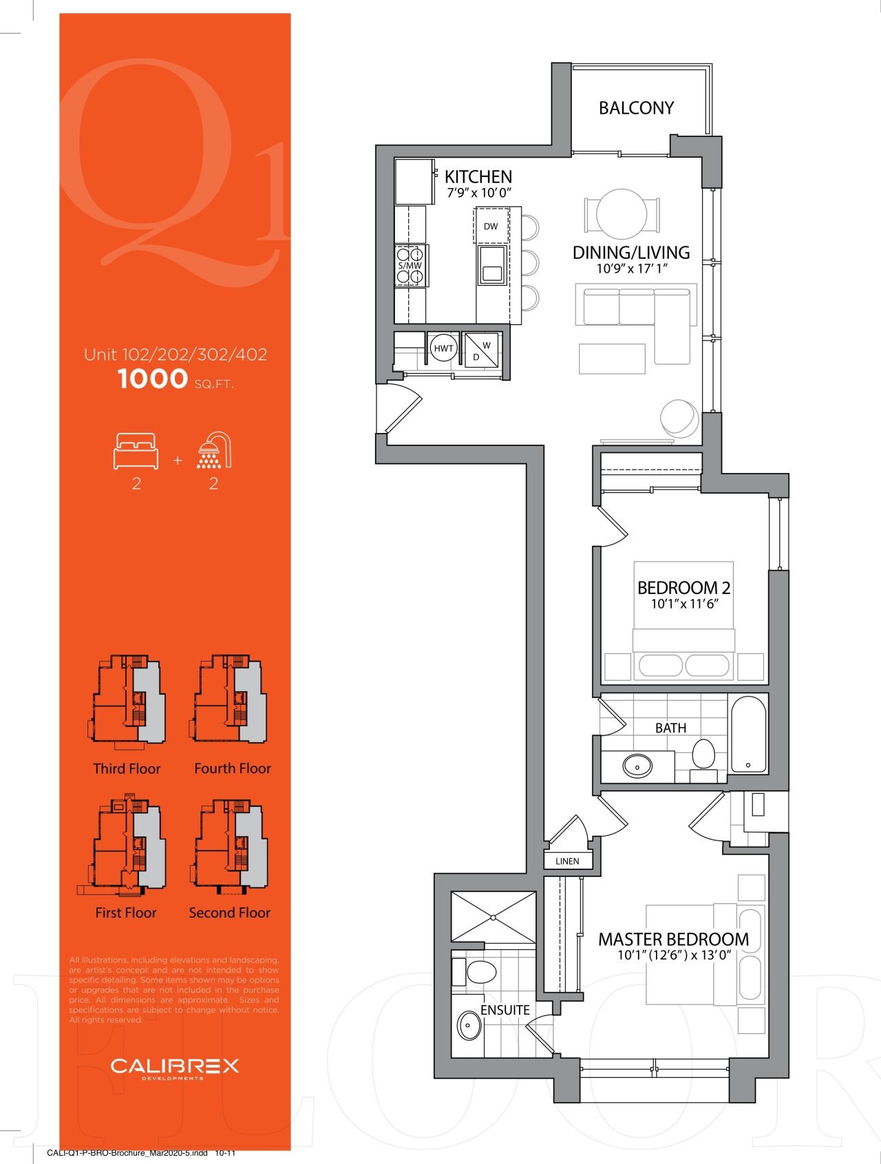 Unit 102 floor plan
