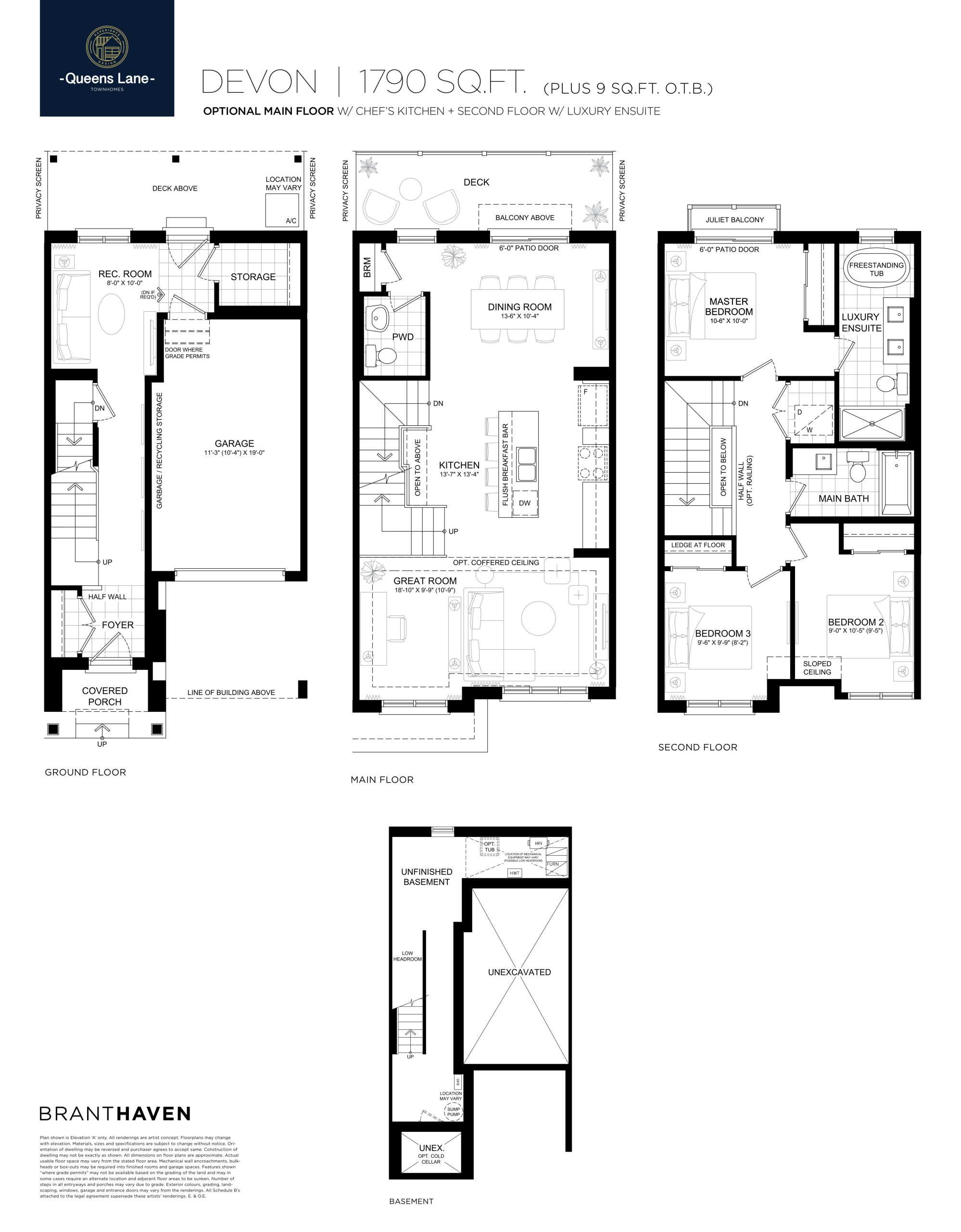 Devon (Optional Main Floor) floor plan