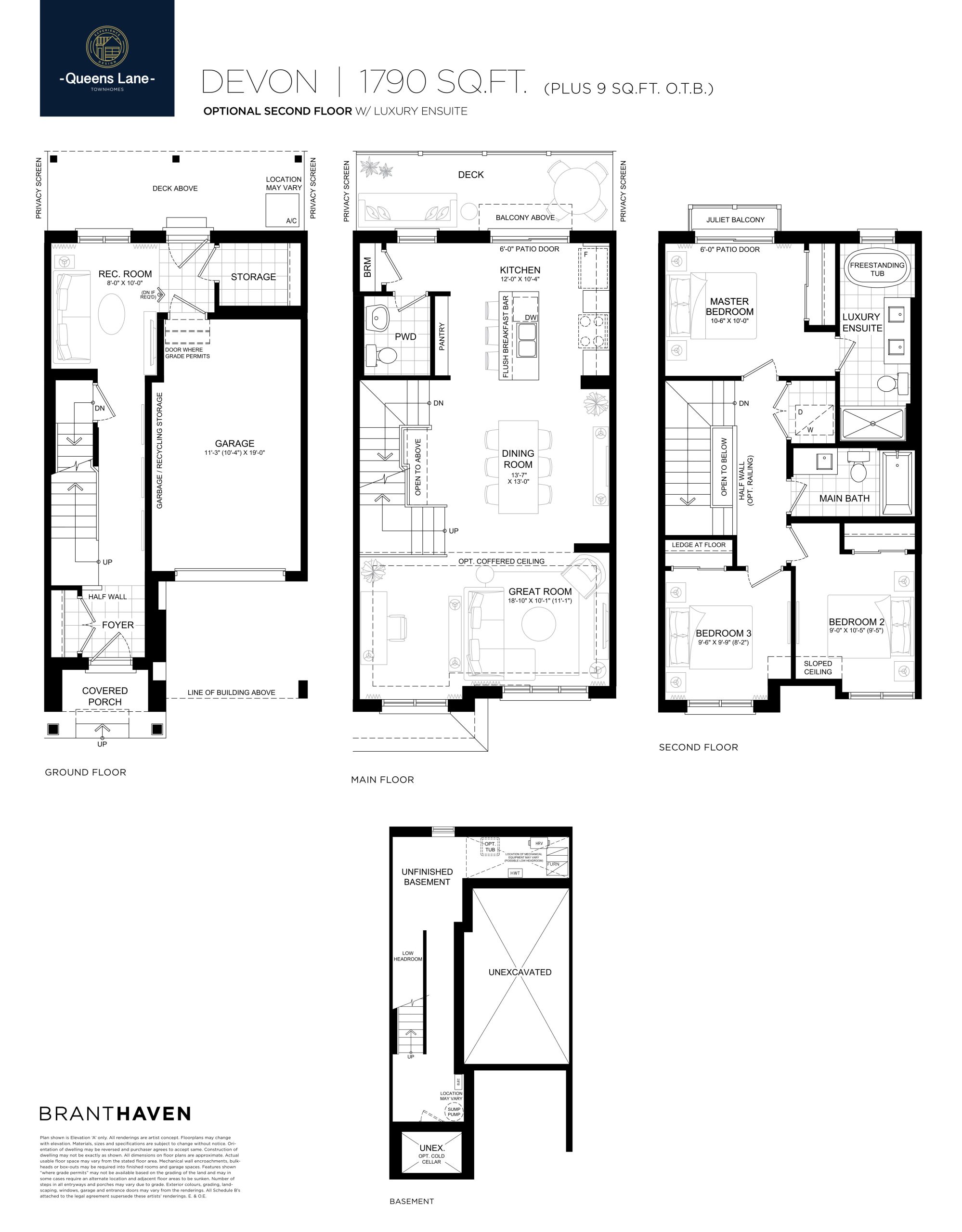 Devon (Optional 2nd Floor) floor plan