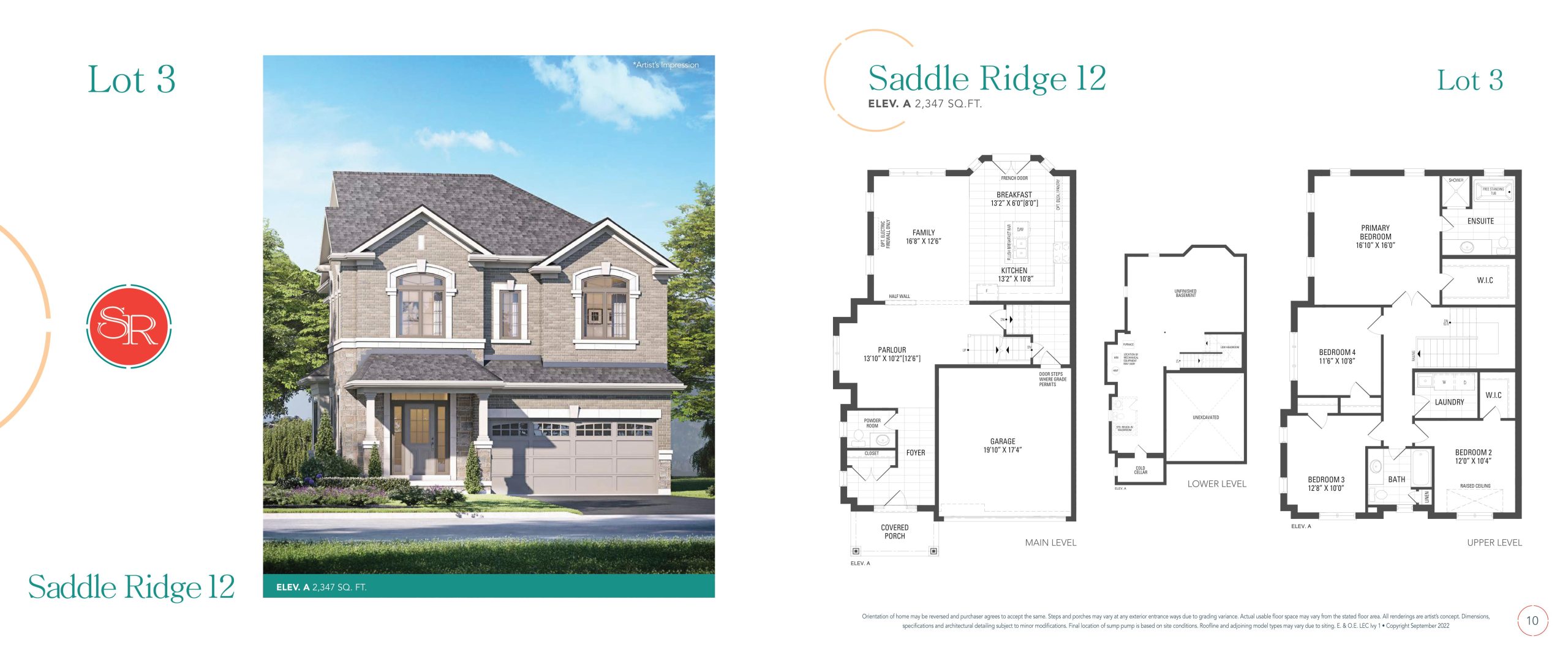 Saddle Ridge 12 (Lot 3) floor plan