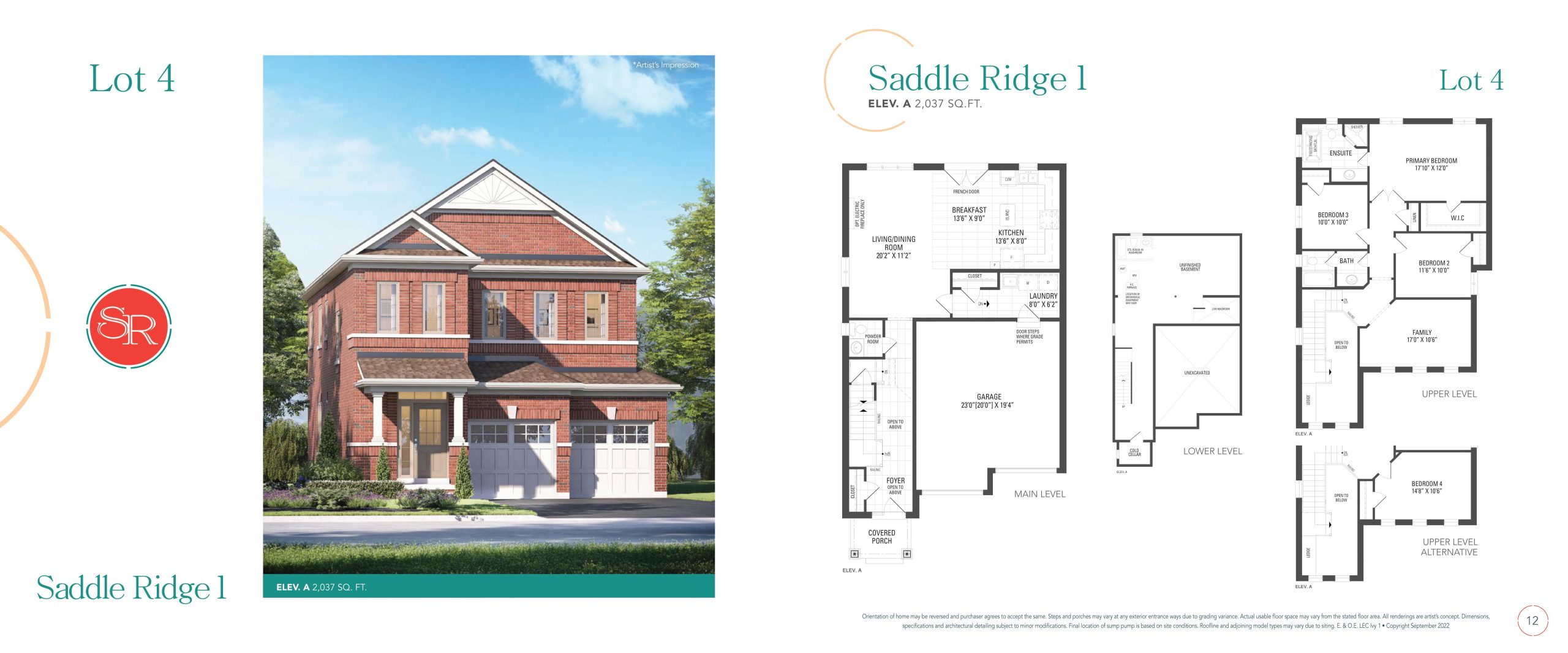Saddle Ridge 1 (Lot 4) floor plan