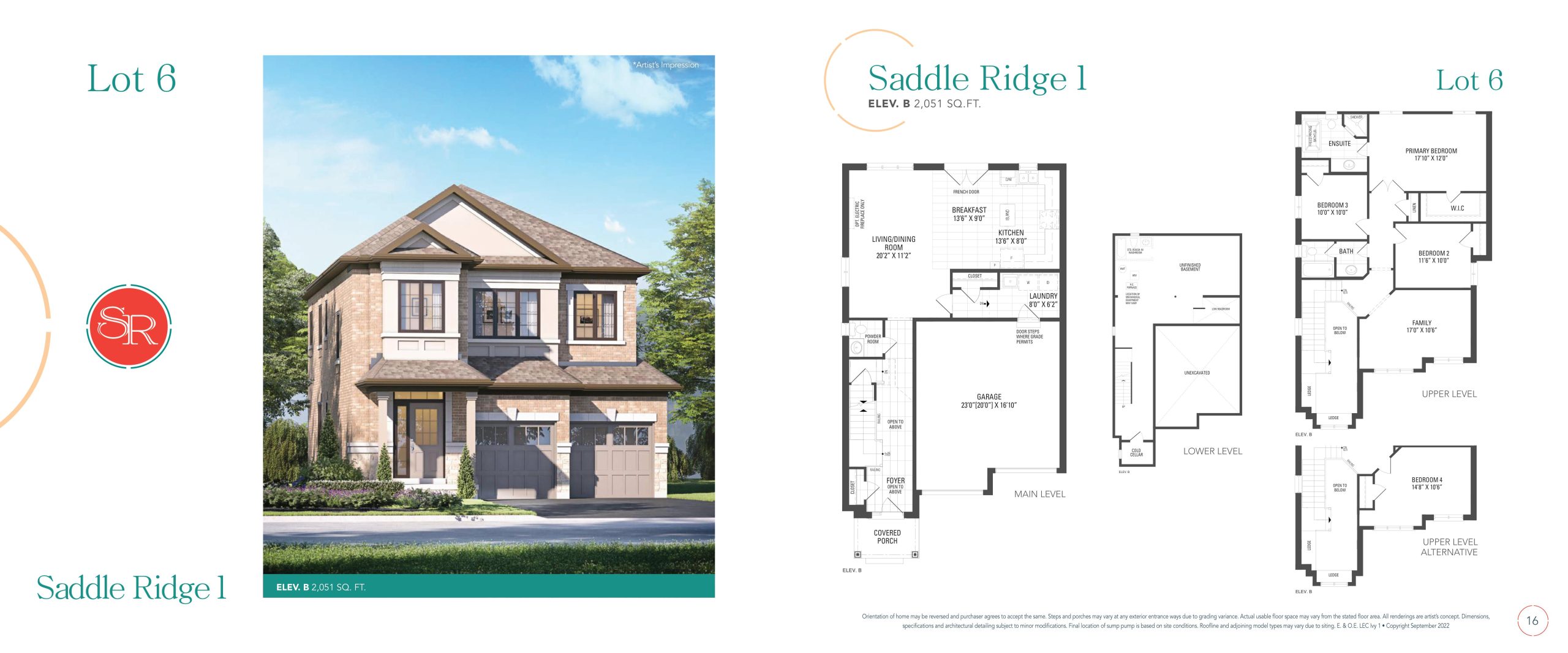 Saddle Ridge 1 (Lot 6) floor plan
