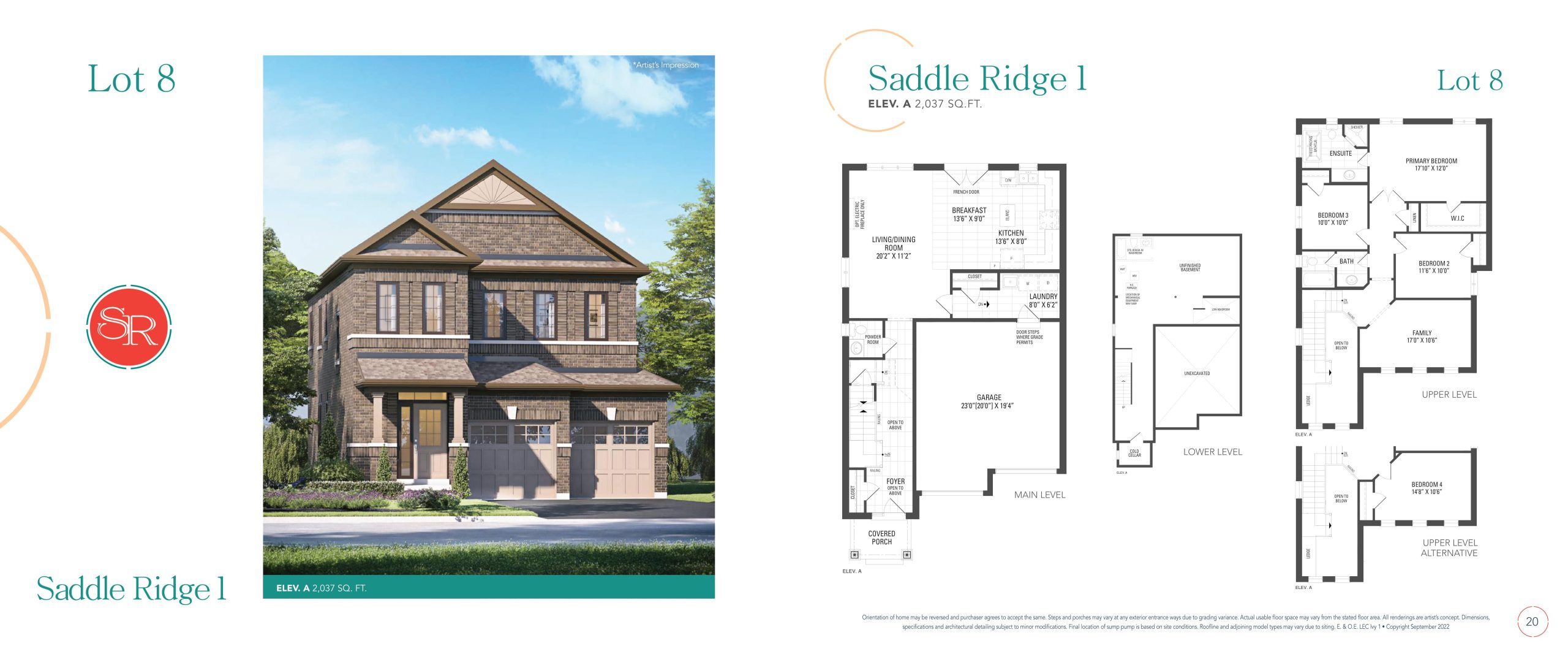 Saddle Ridge 1 (Lot 8) floor plan