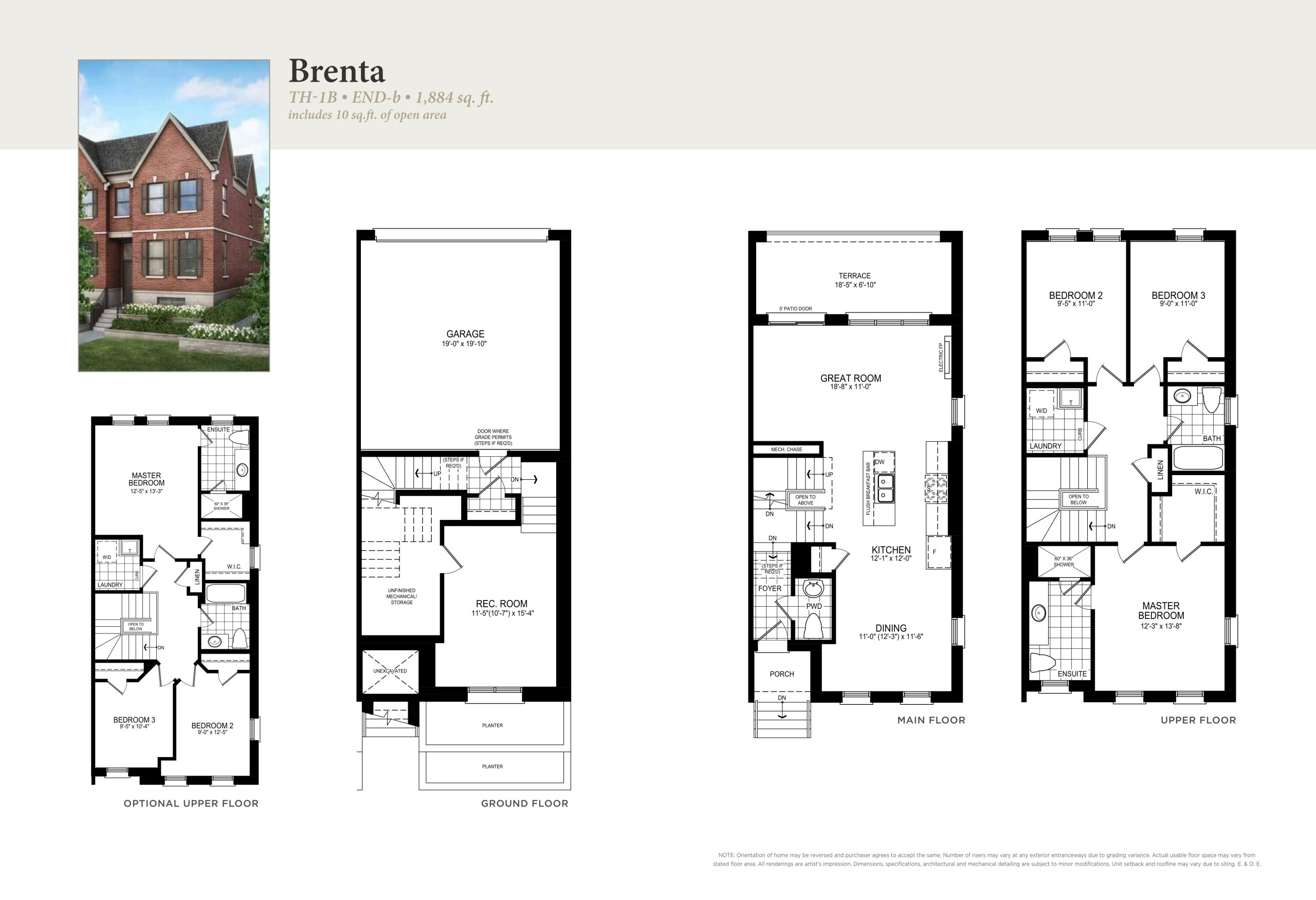 Brenta TH-1B End b floor plan