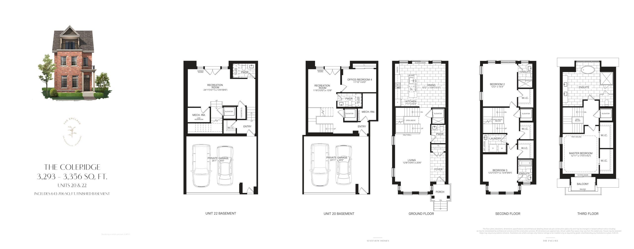 Unit 20 & 22 - The Coleridge floor plan