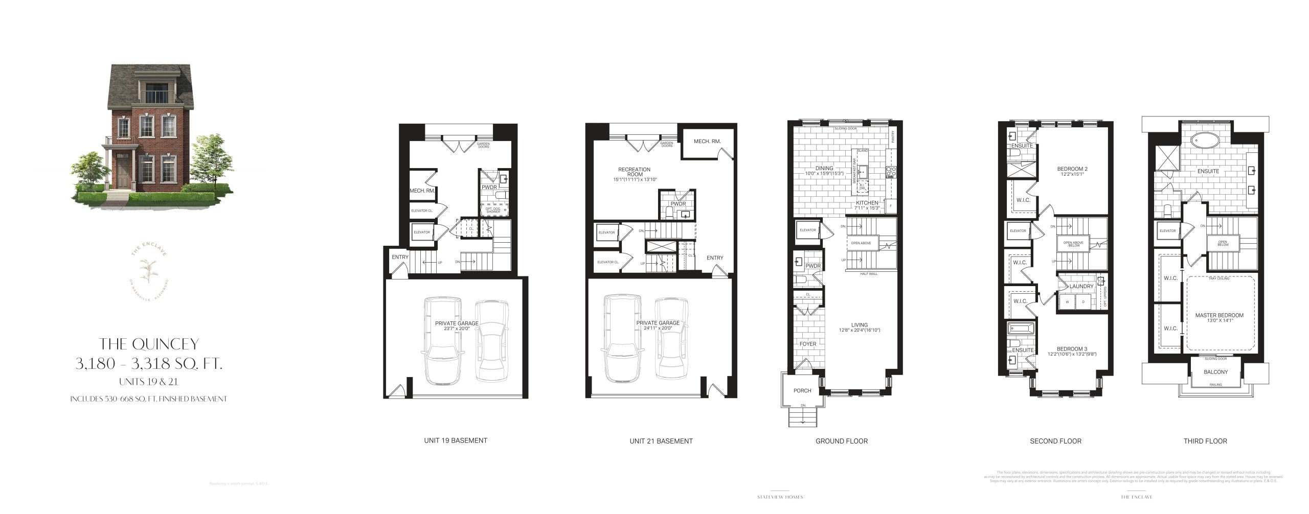 Units 19 & 21 - The Quincey floor plan