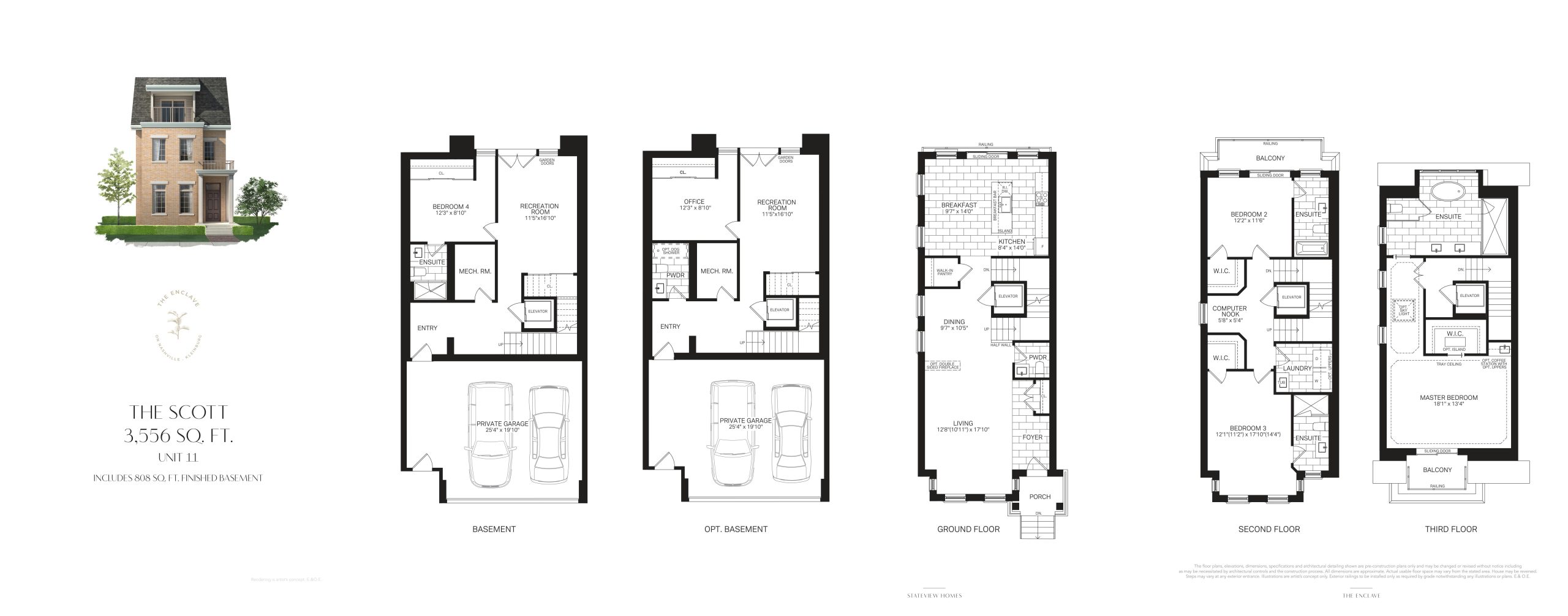Unit 11 - The Scott floor plan