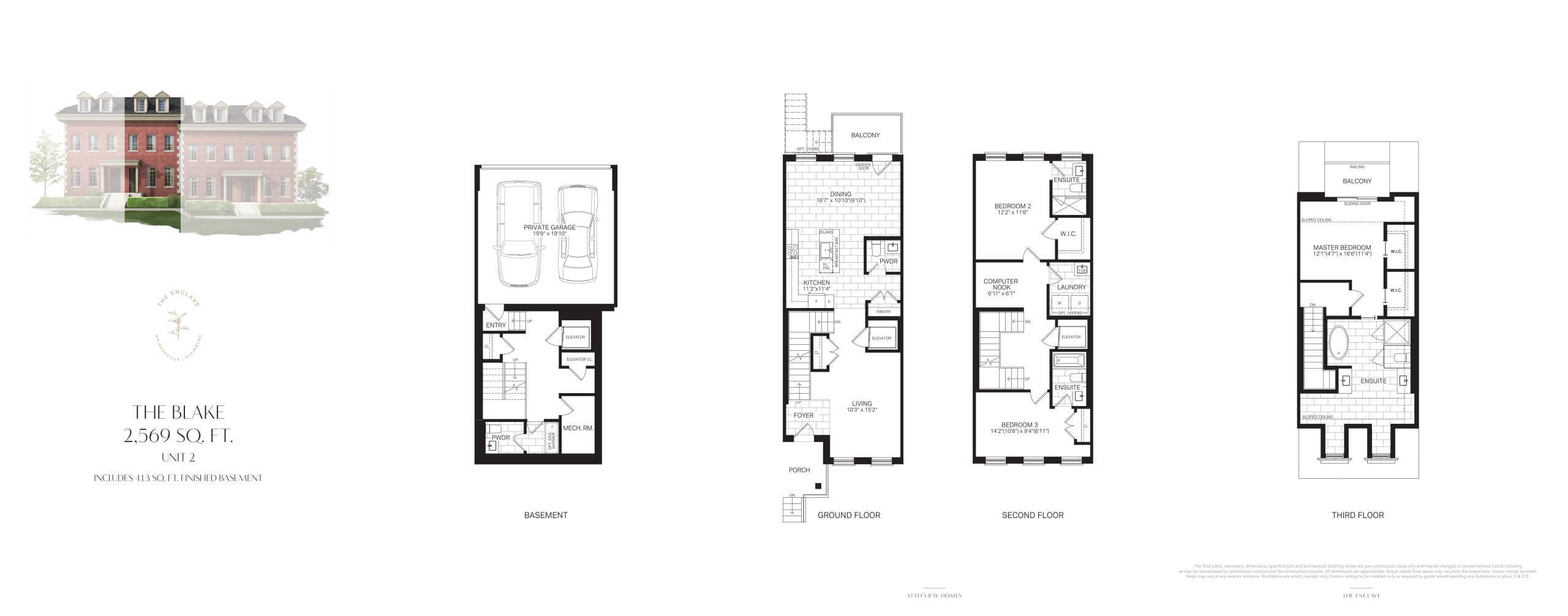 Unit 2 - The Blake floor plan