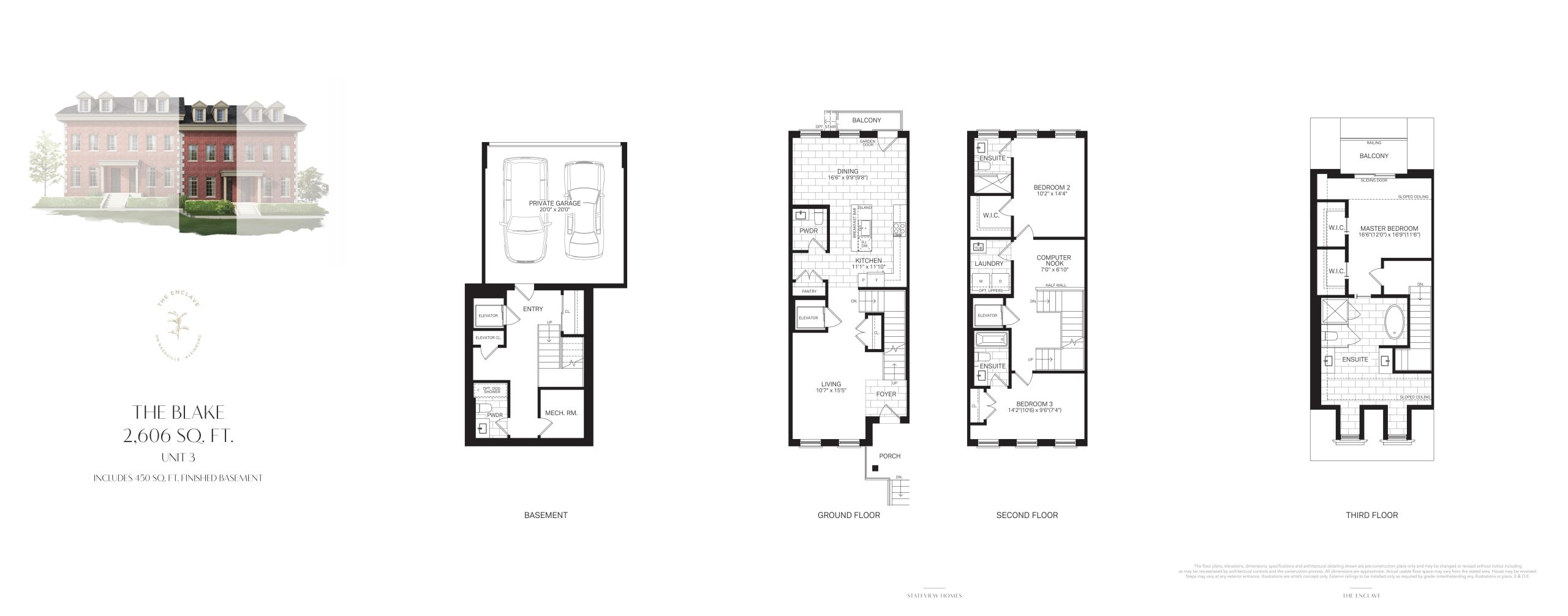 Unit 3 - The Blake floor plan