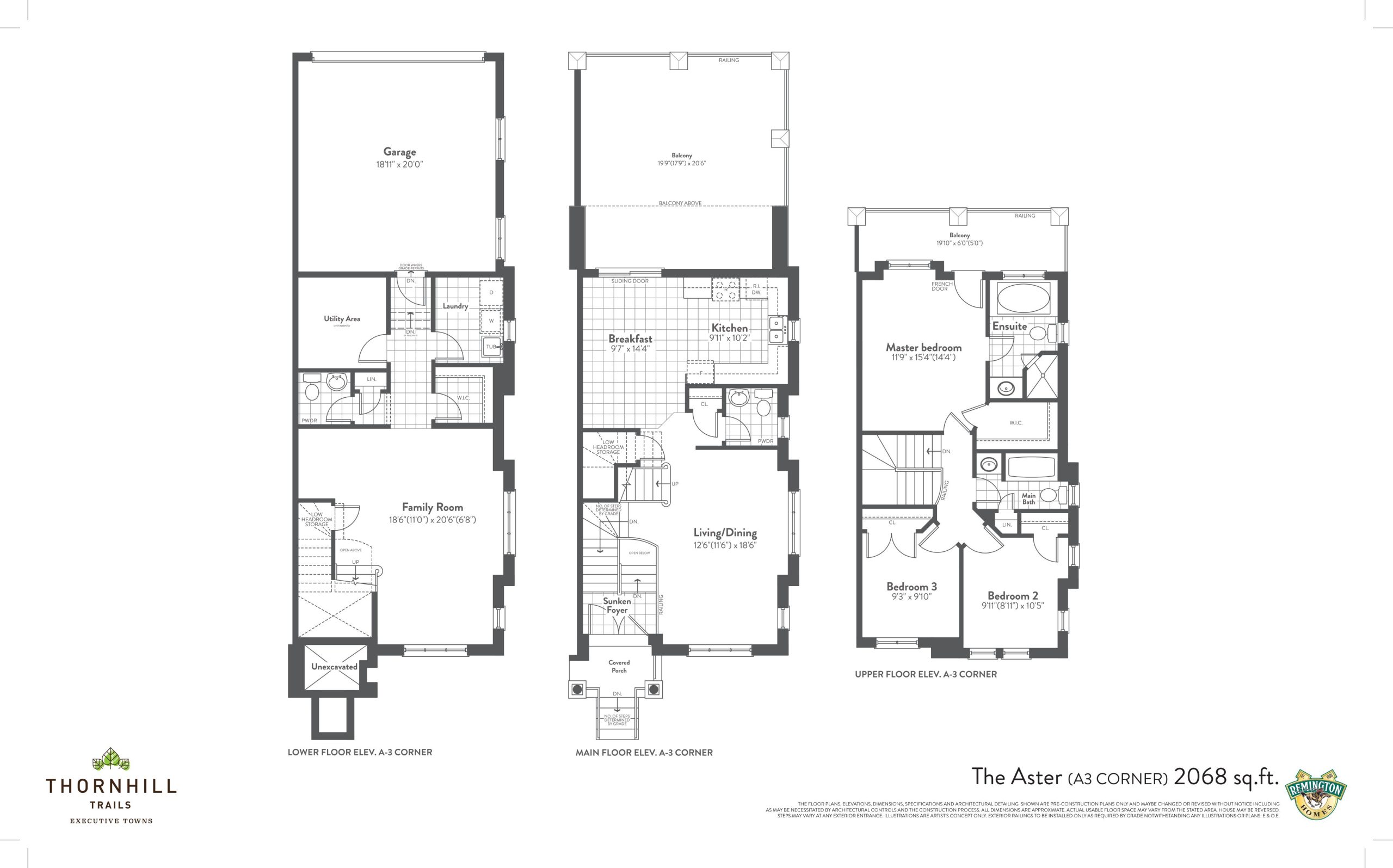 The Aster - A3 Corner floor plan