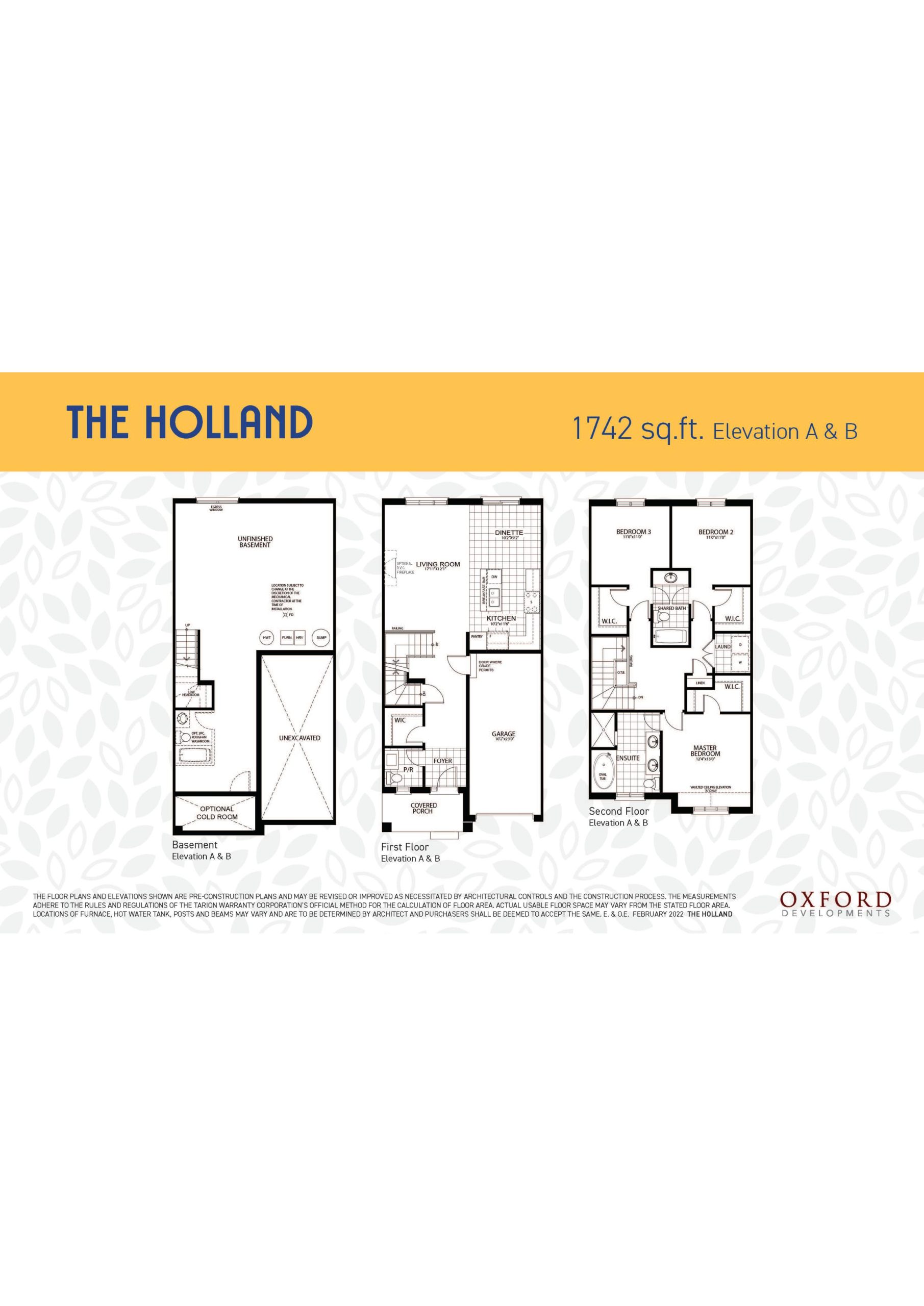 The Holland floor plan