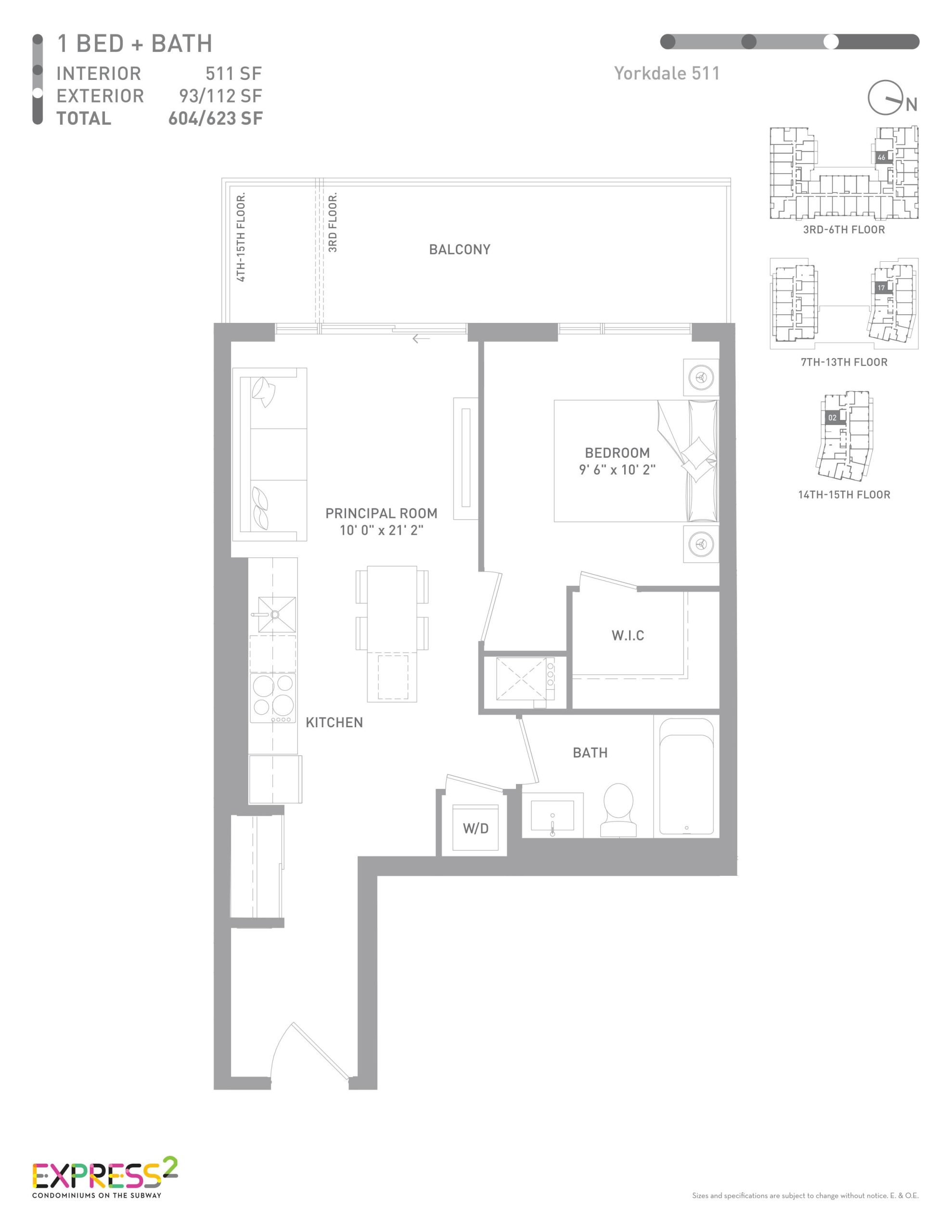 Yorkdale 511 floor plan