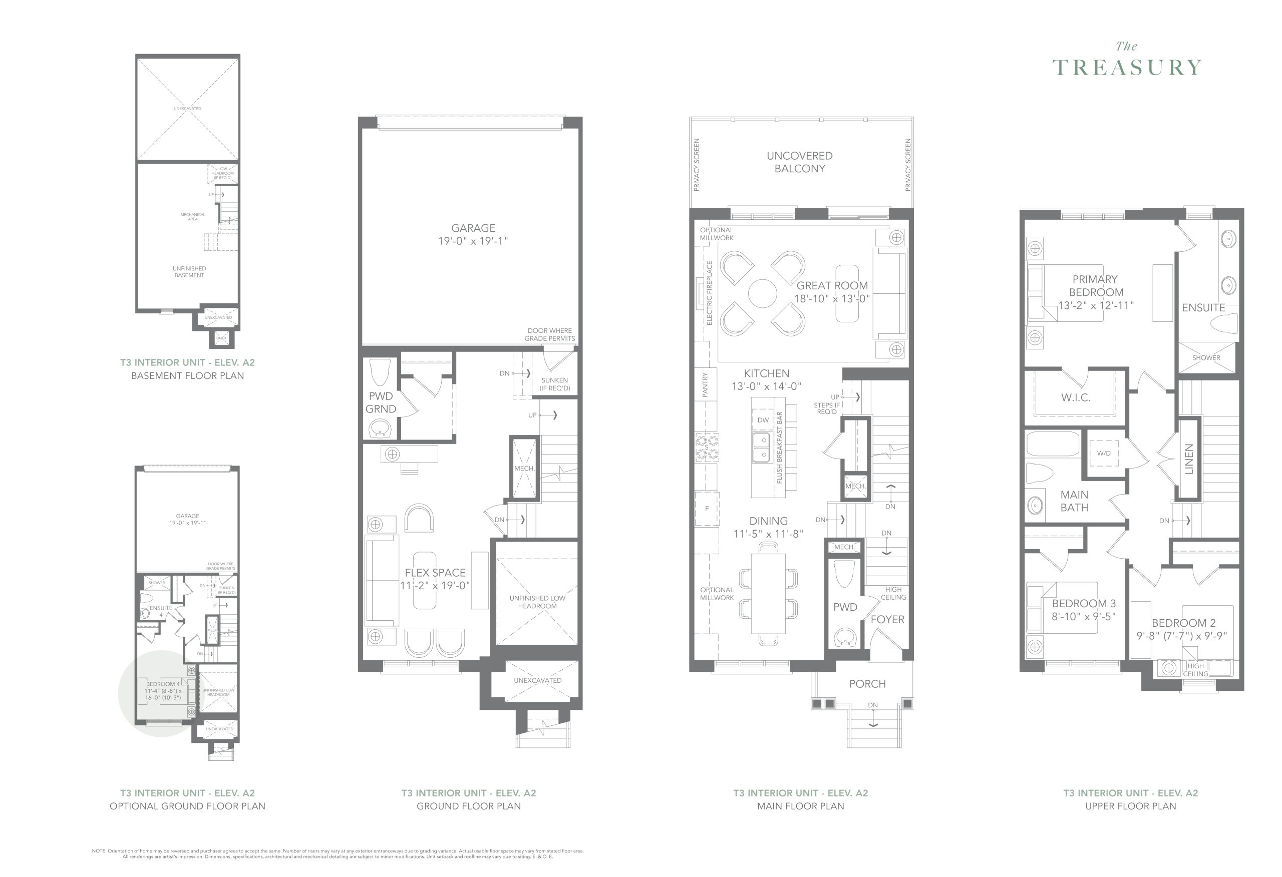 Montrose T3 Elev. A1 floor plan