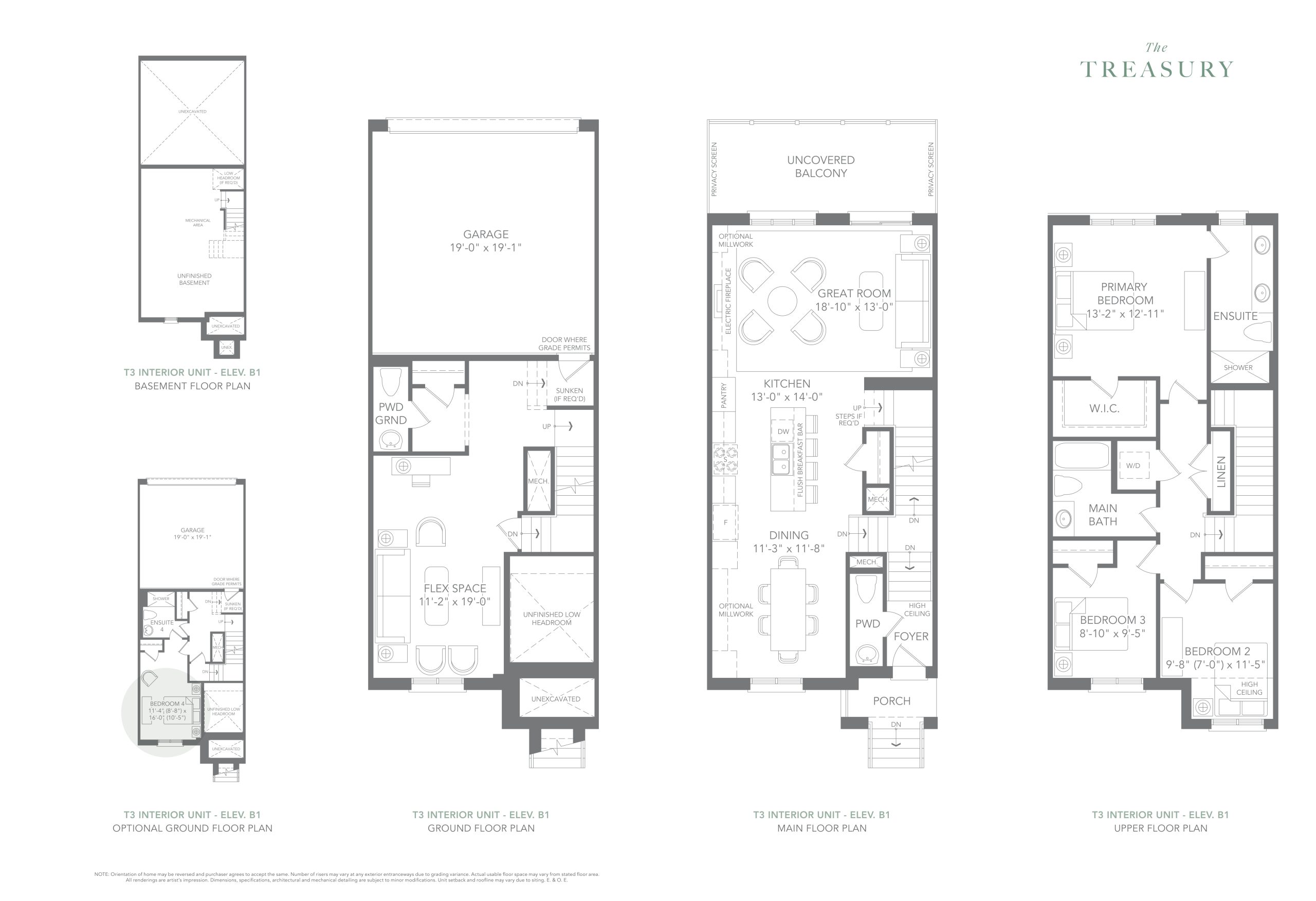 Montrose T3 Elev. B1 floor plan