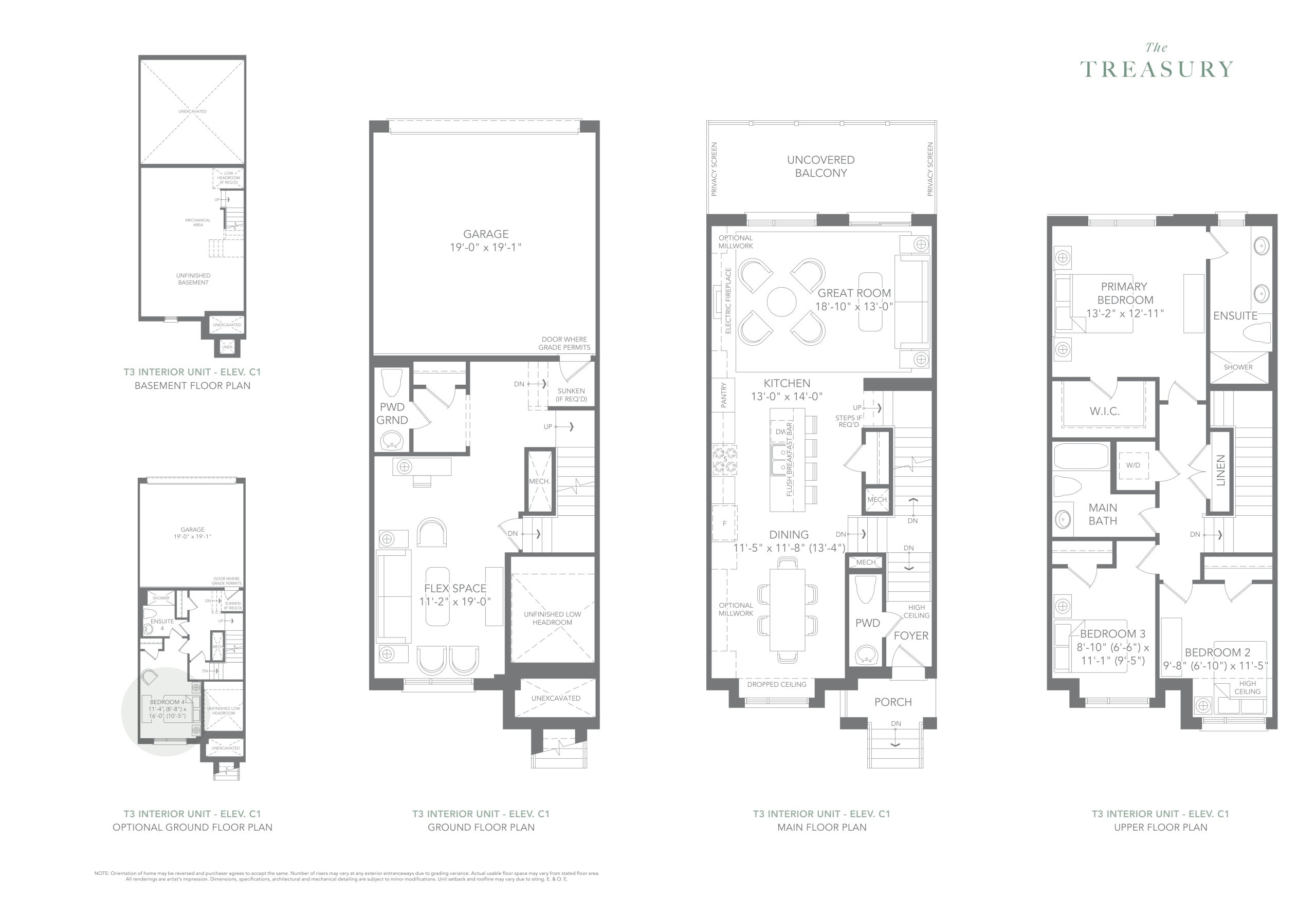 Montrose T3 Elev. C1 floor plan