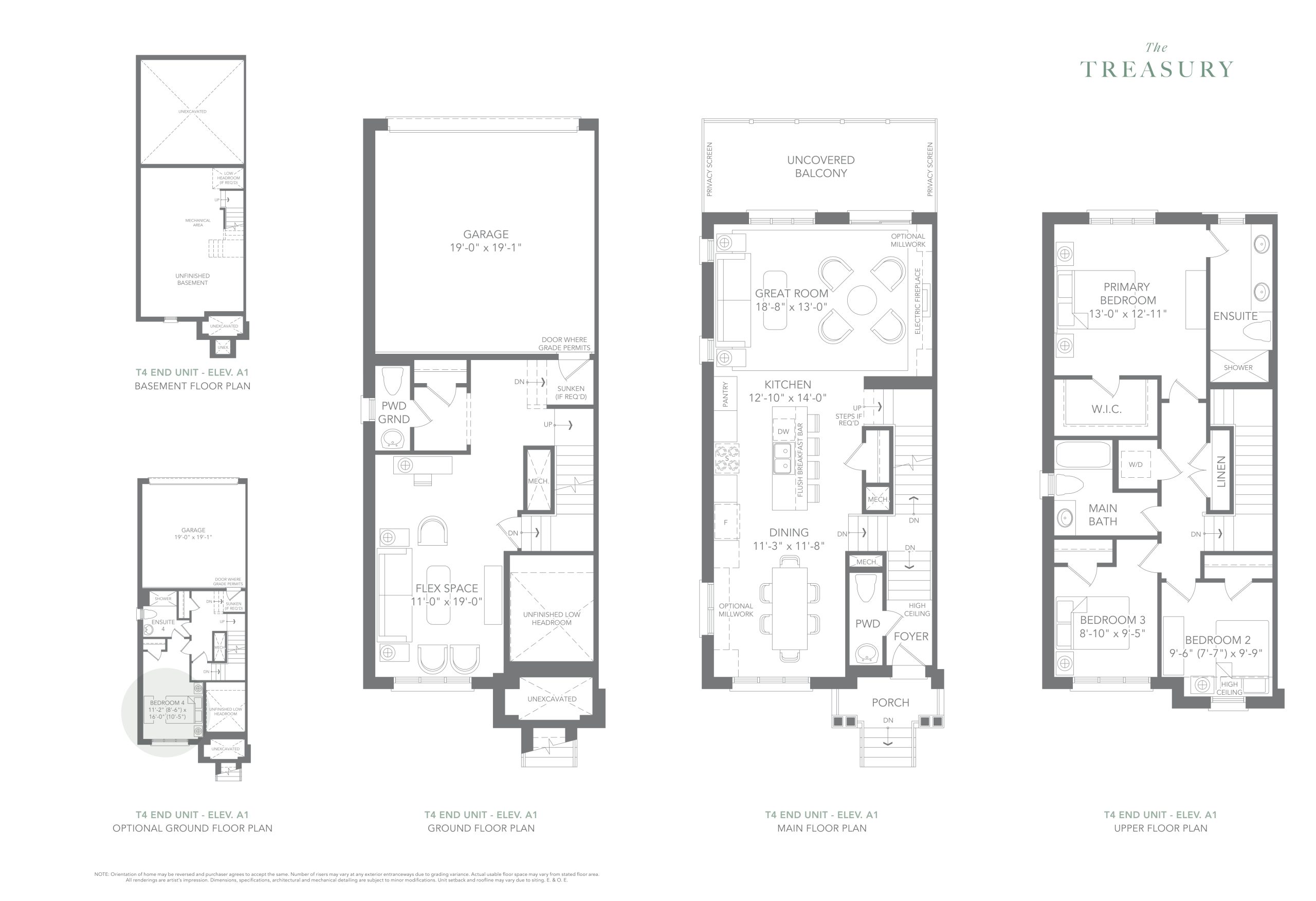 Montrose T4 Elev. A1 floor plan