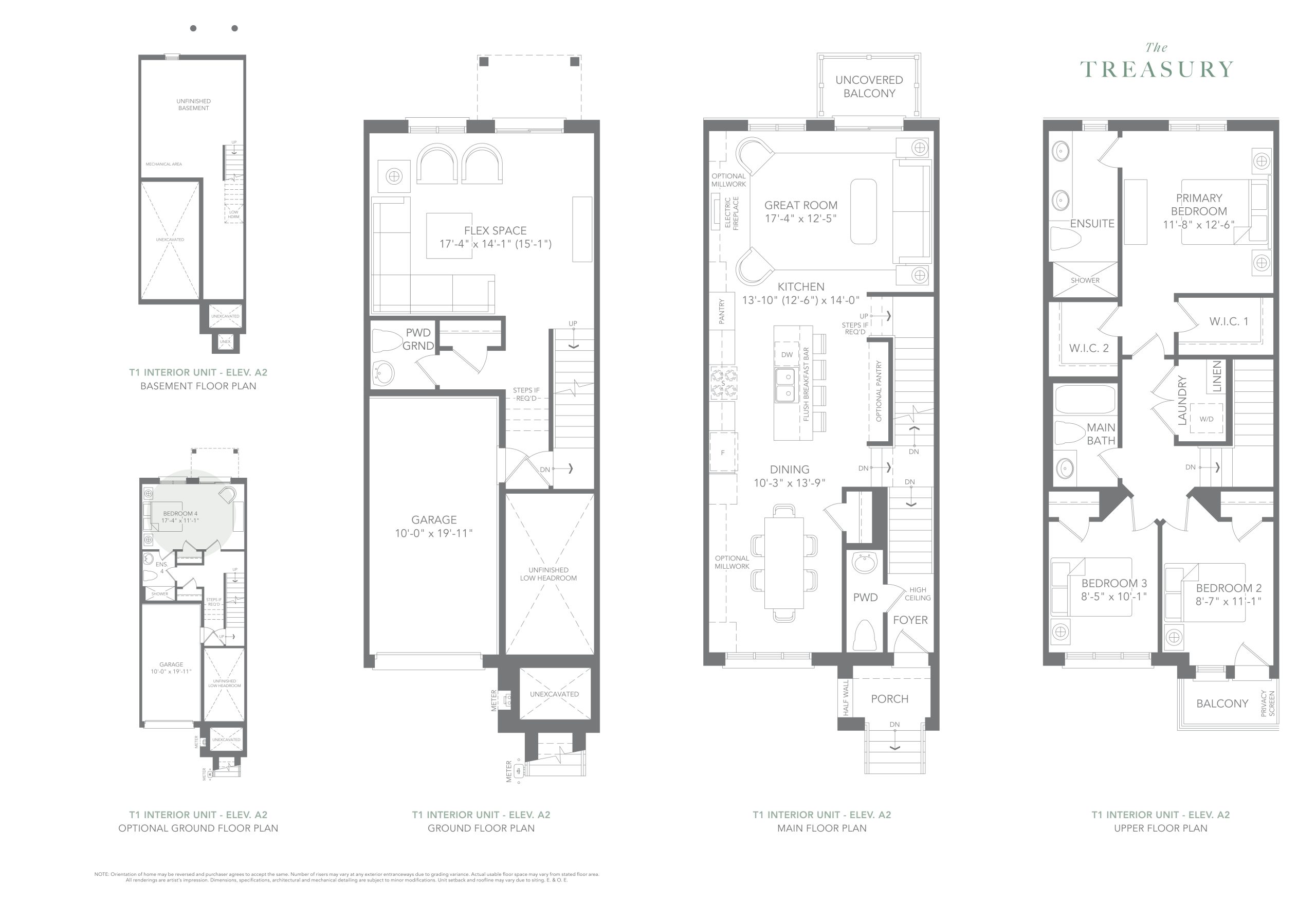 Oakhaven T1 Elev. A2 floor plan