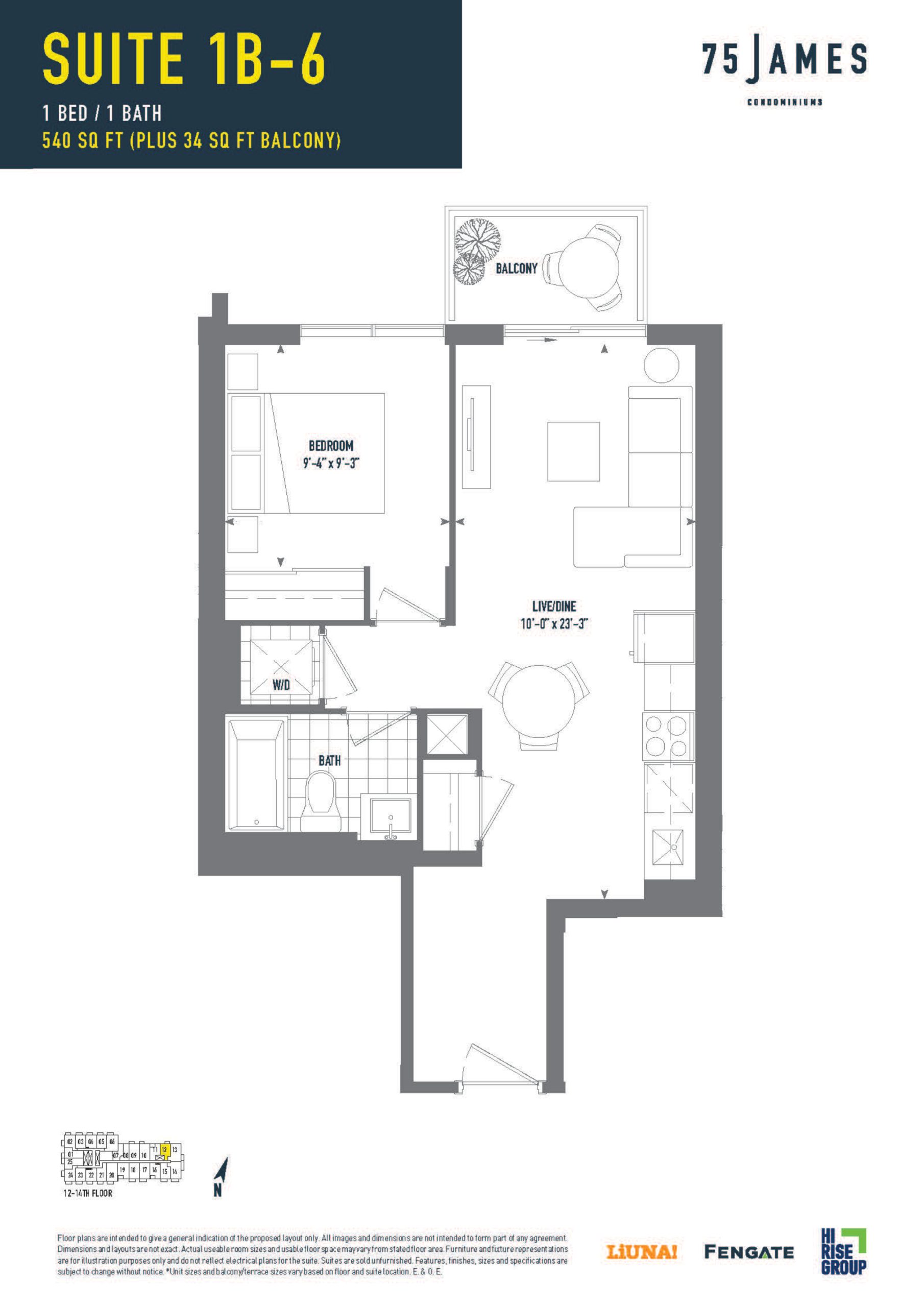 Suite 1B-6 floor plan