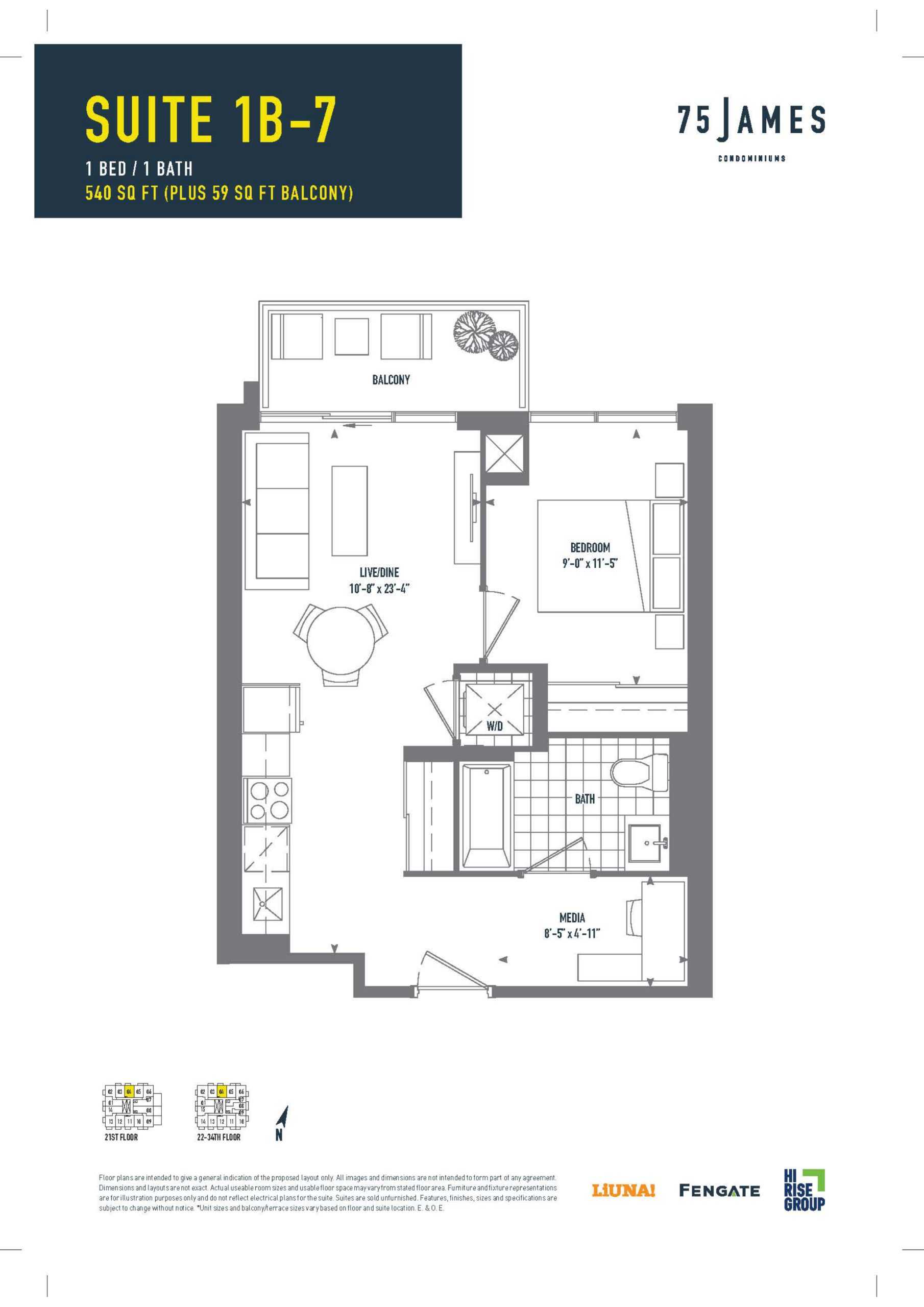 Suite 1B-7 floor plan