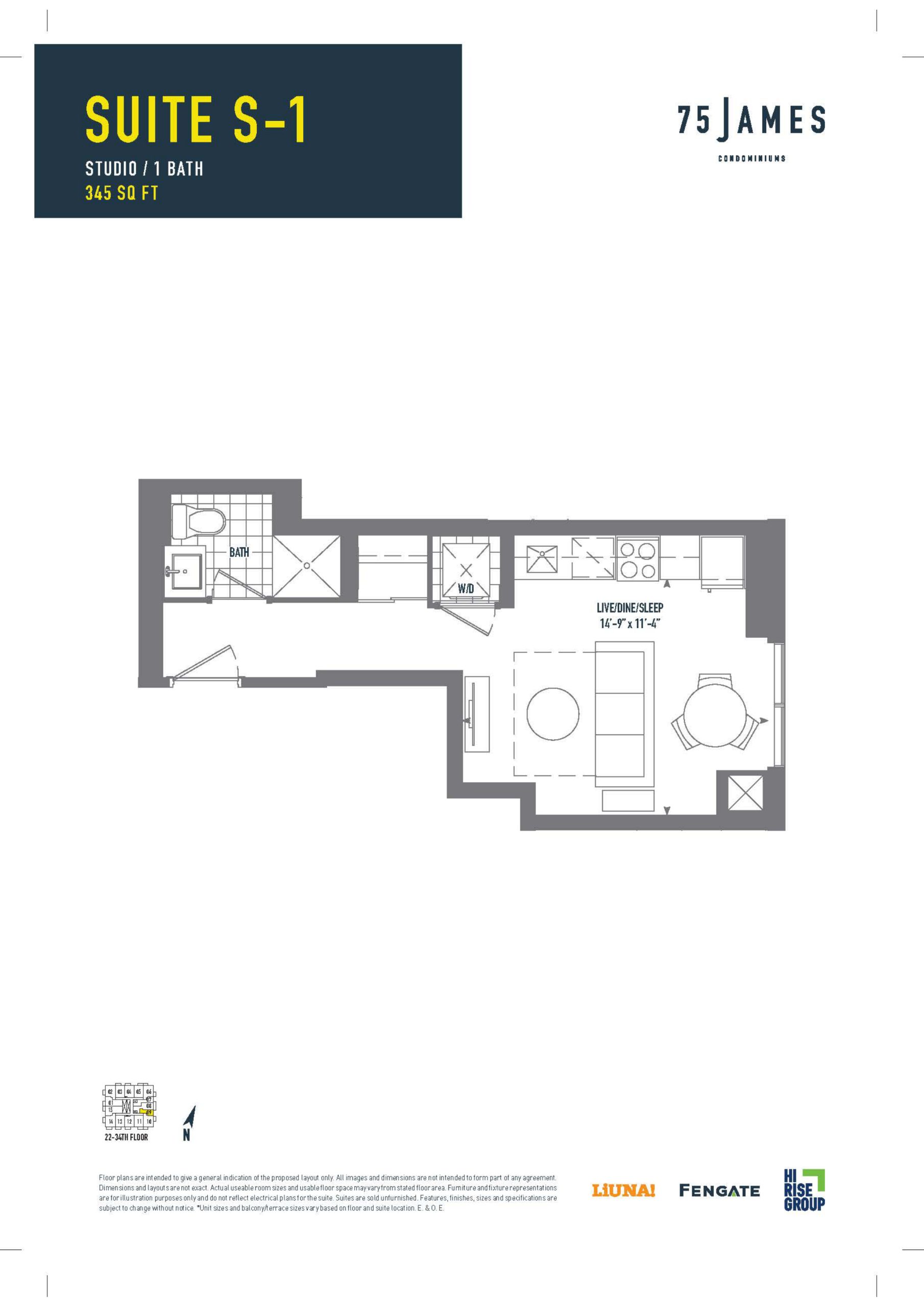 Suite S-1 floor plan