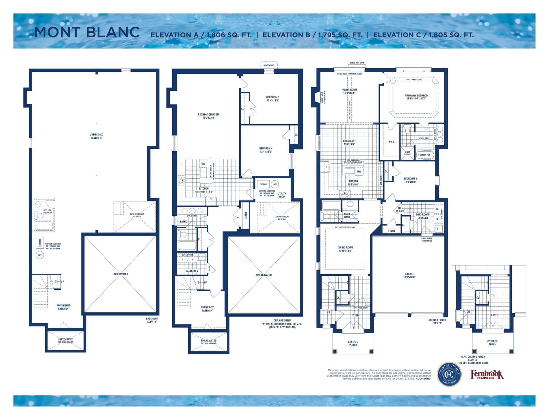 Mont Blanc floor plan