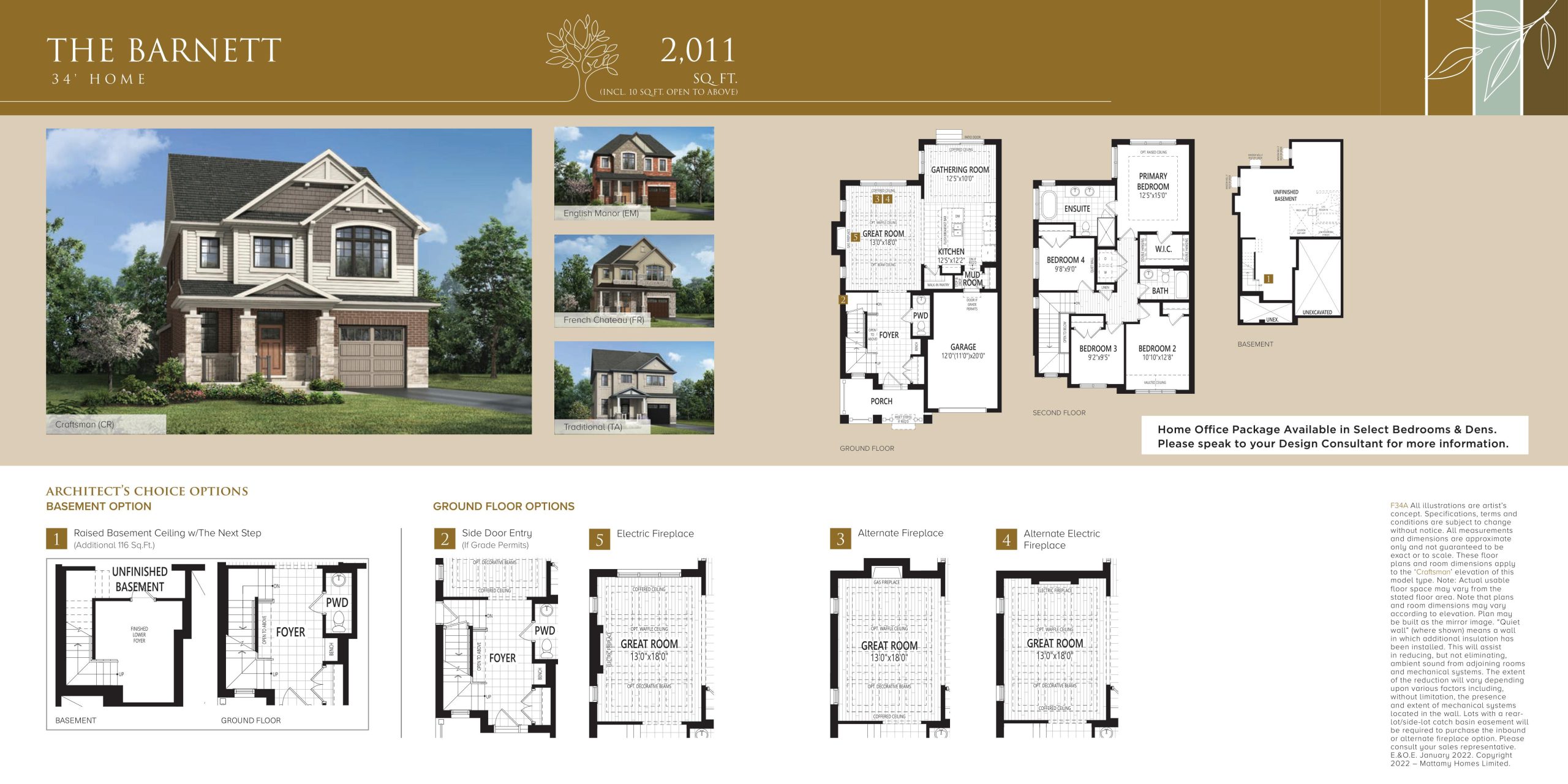 The Barnett floor plan
