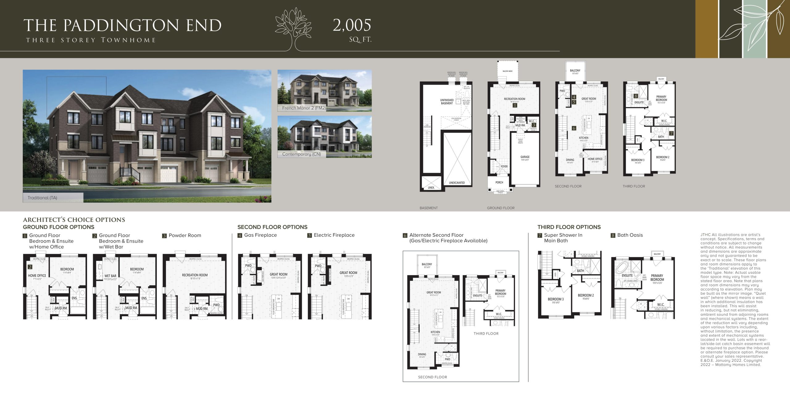 The Paddington End floor plan
