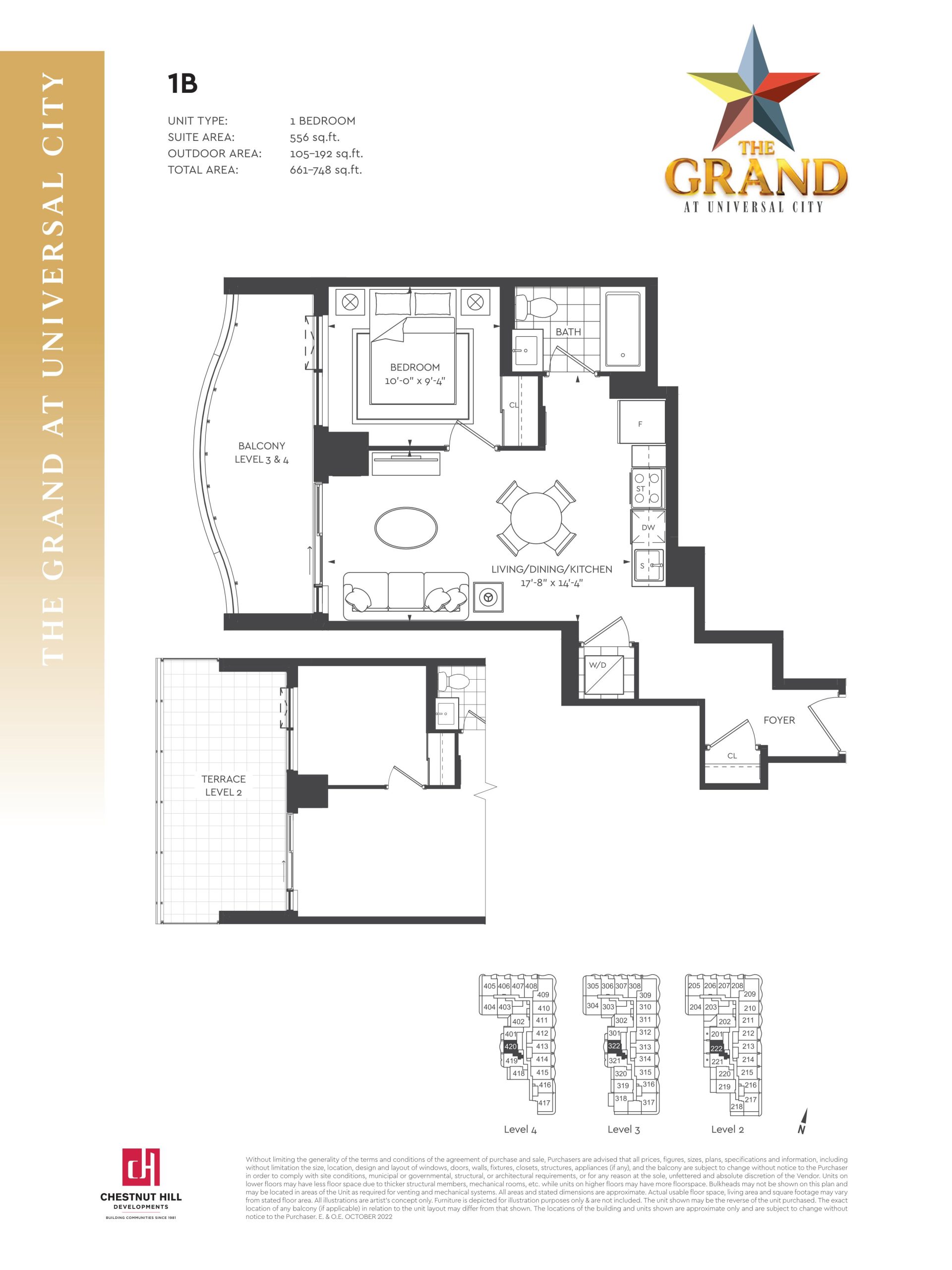 1B floor plan