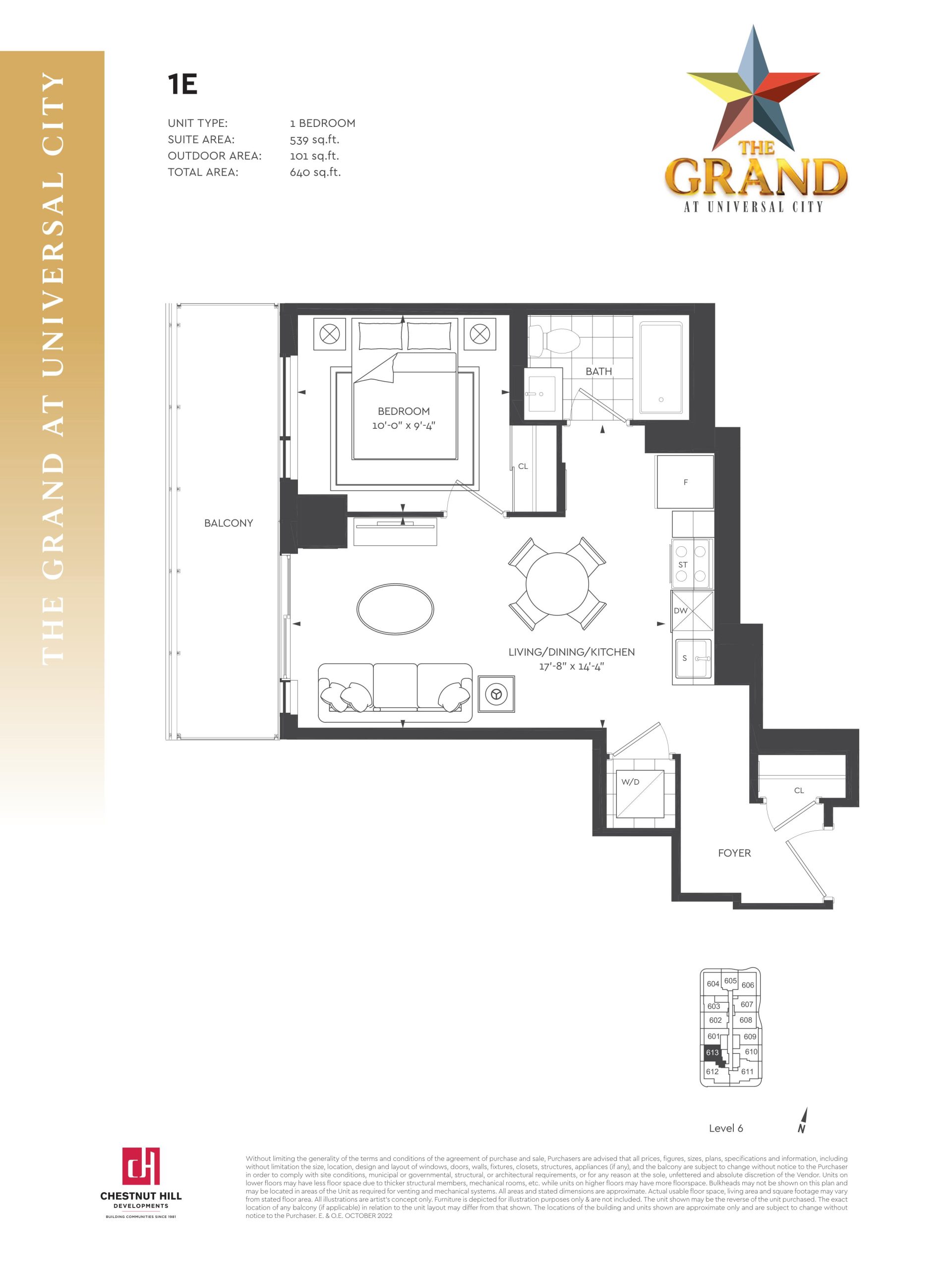 1E floor plan