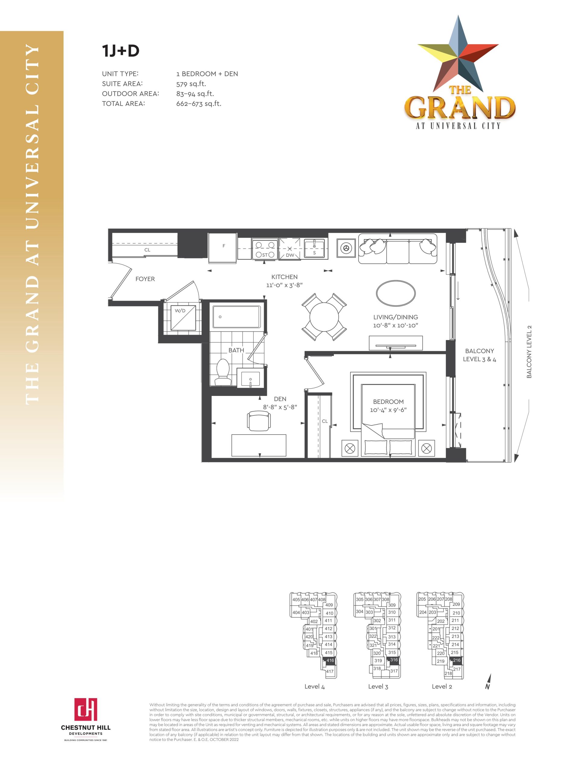 1J+D floor plan
