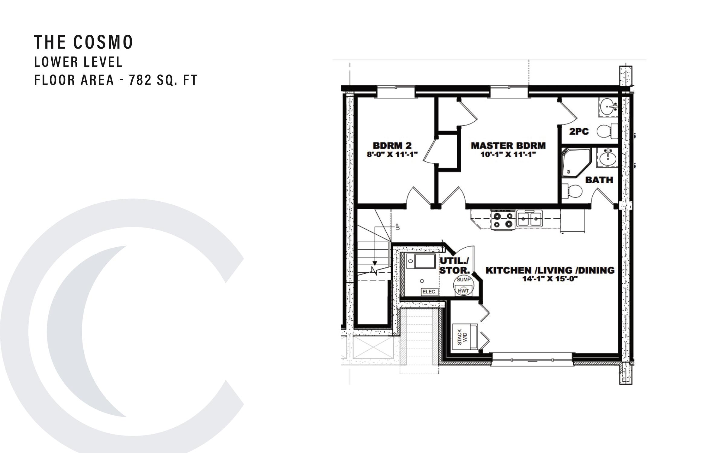 The Cosmo (Lower Level) floor plan