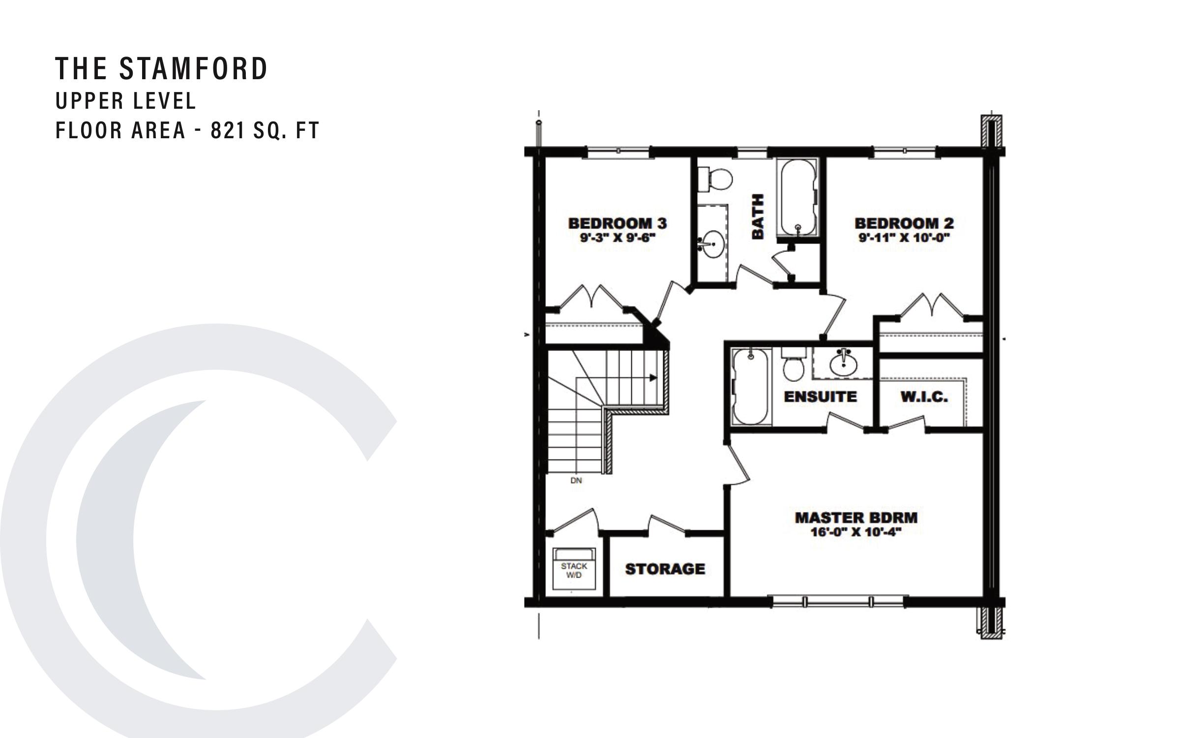 The Stamford (Upper Level) floor plan