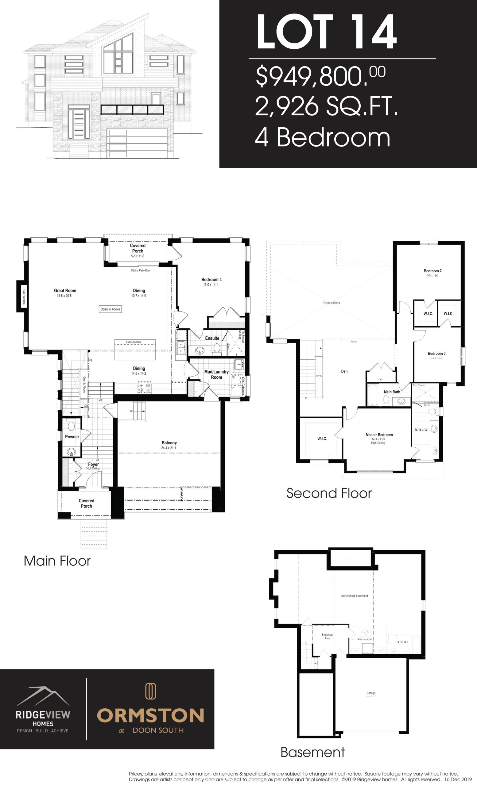 Lot 14 floor plan