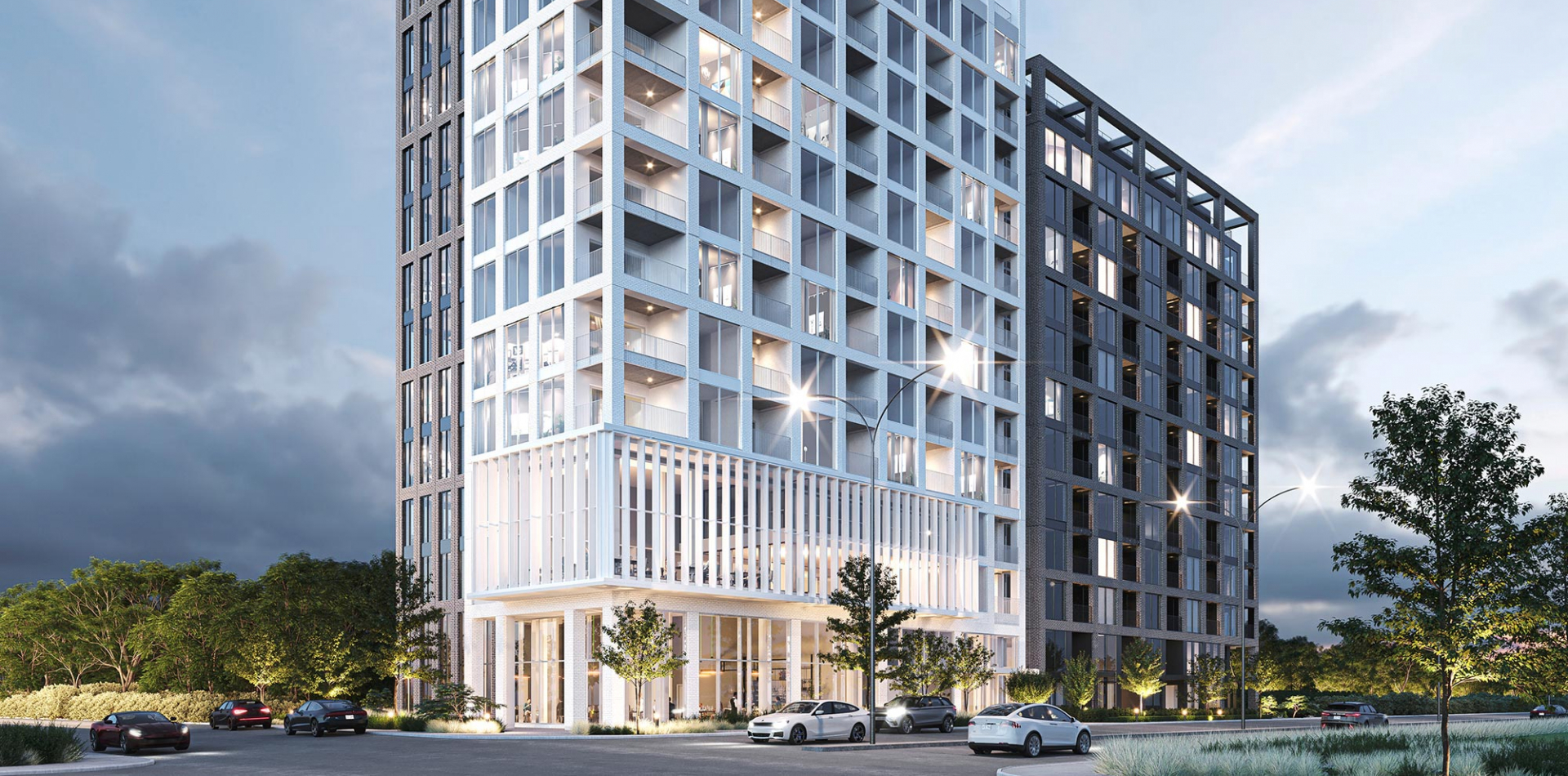 Vertica Condos in Montréal — rendering 3