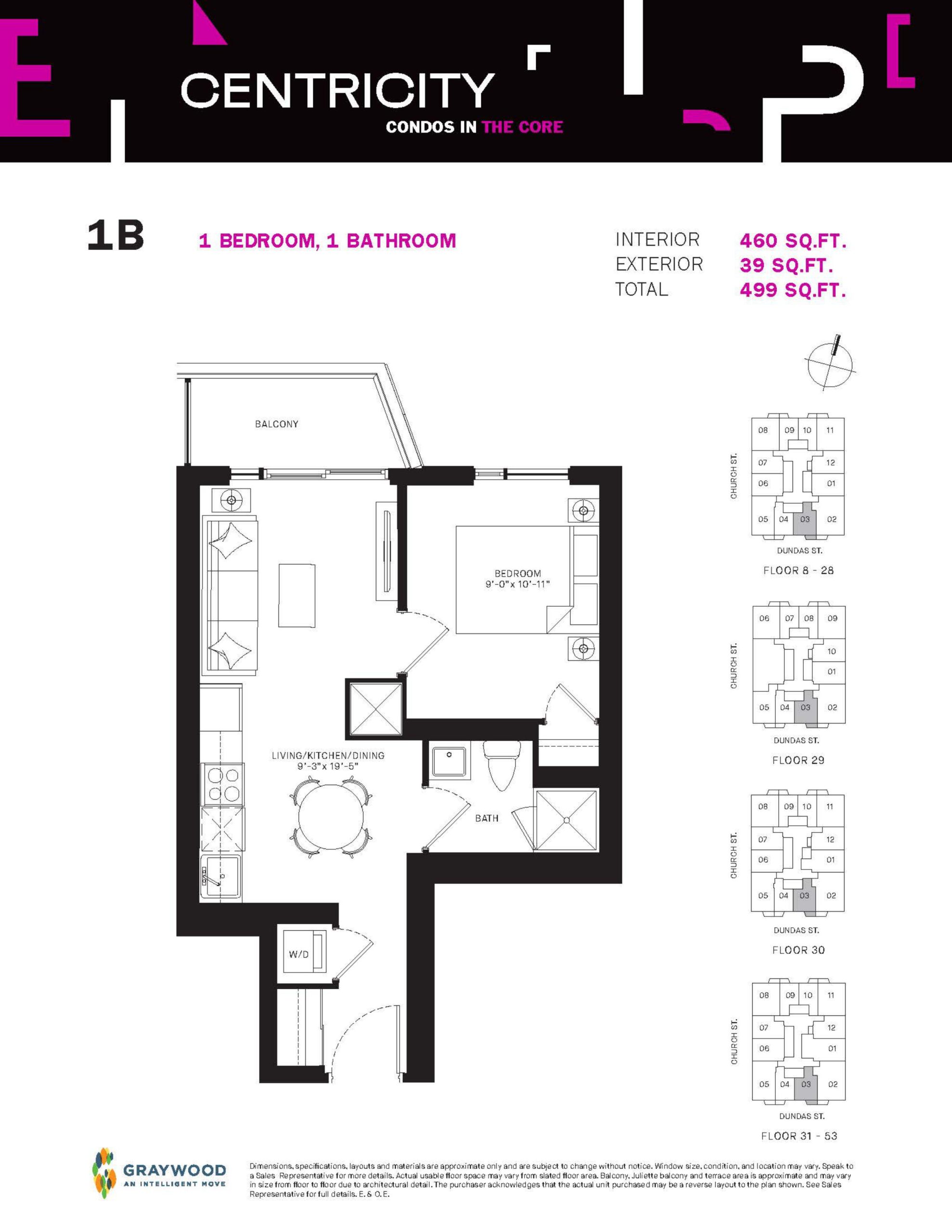 1B floor plan