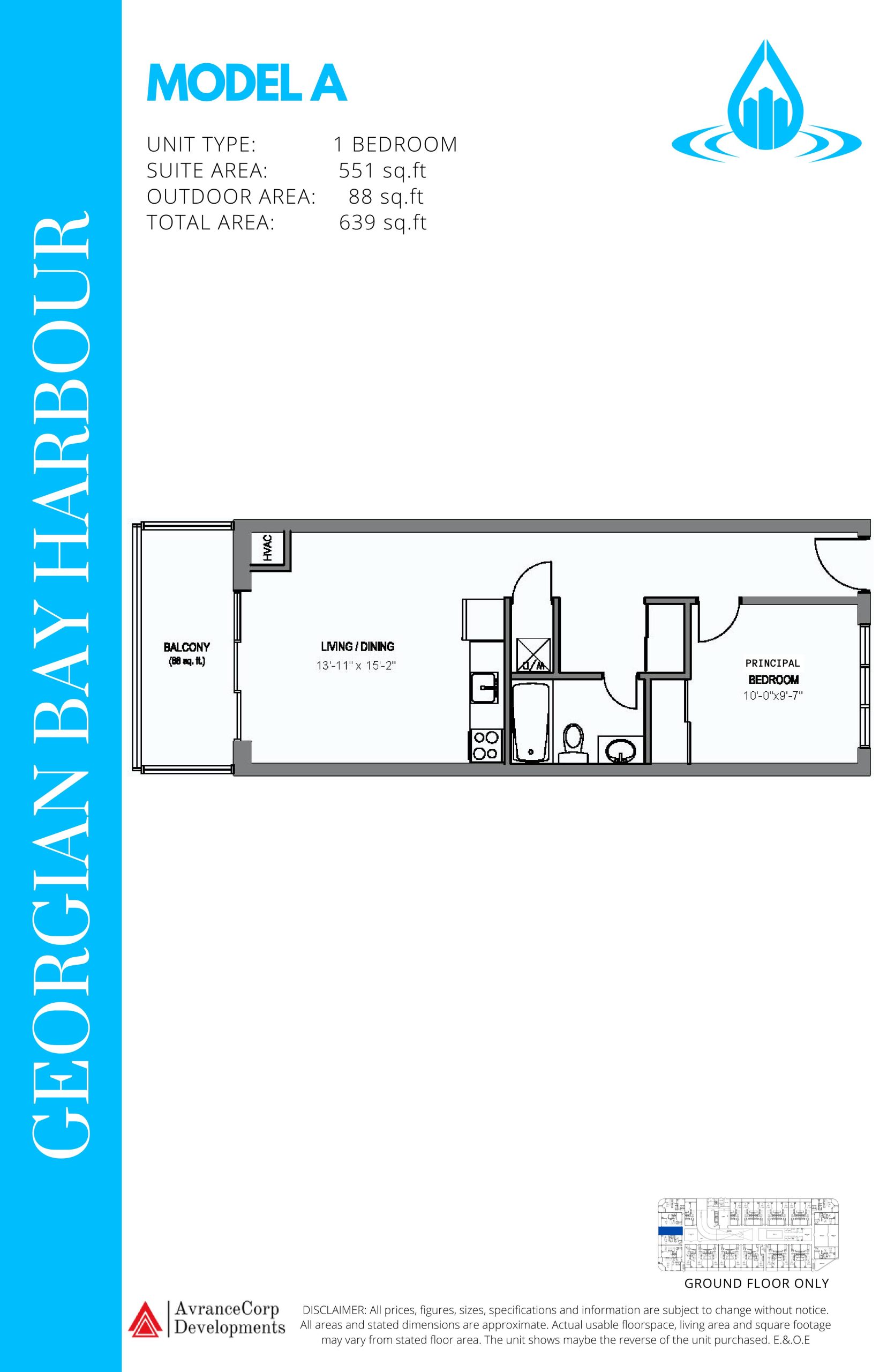 Model A floor plan