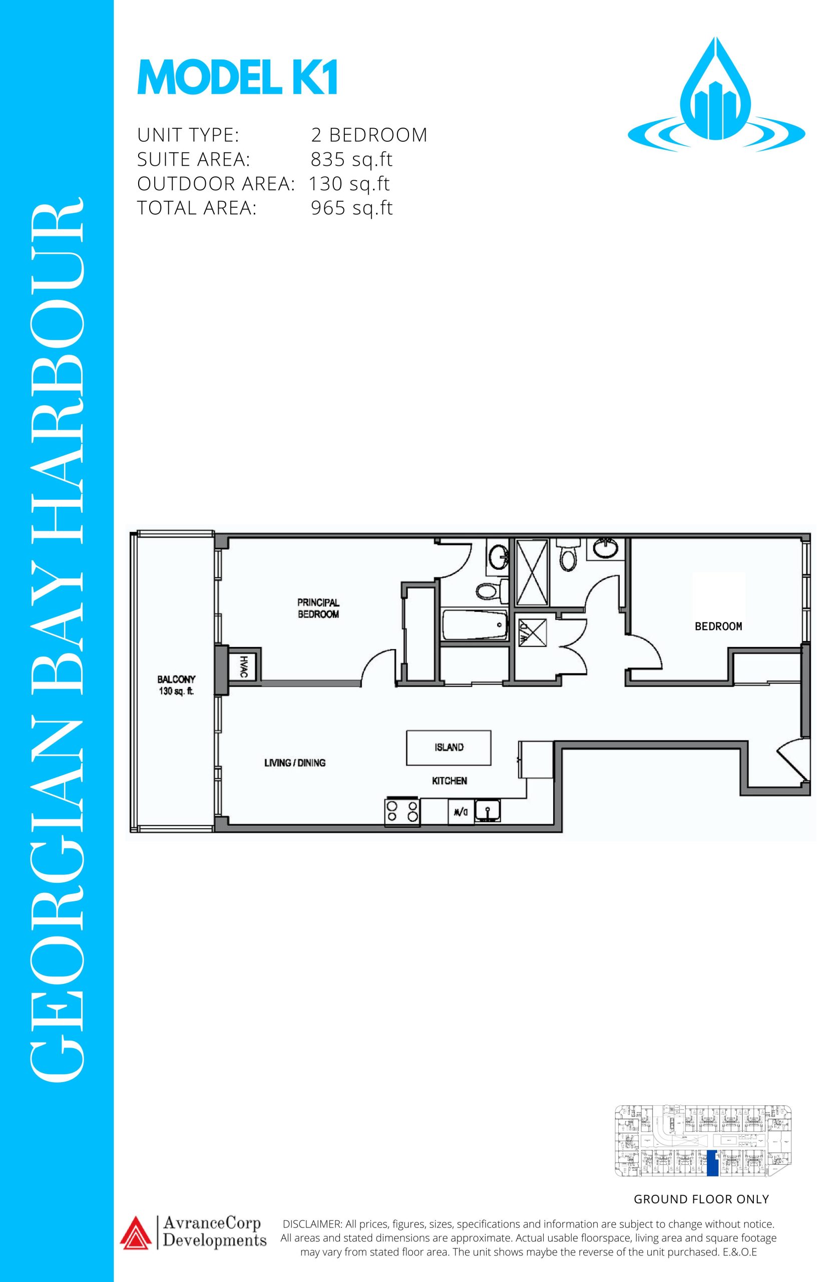 Model K1 floor plan