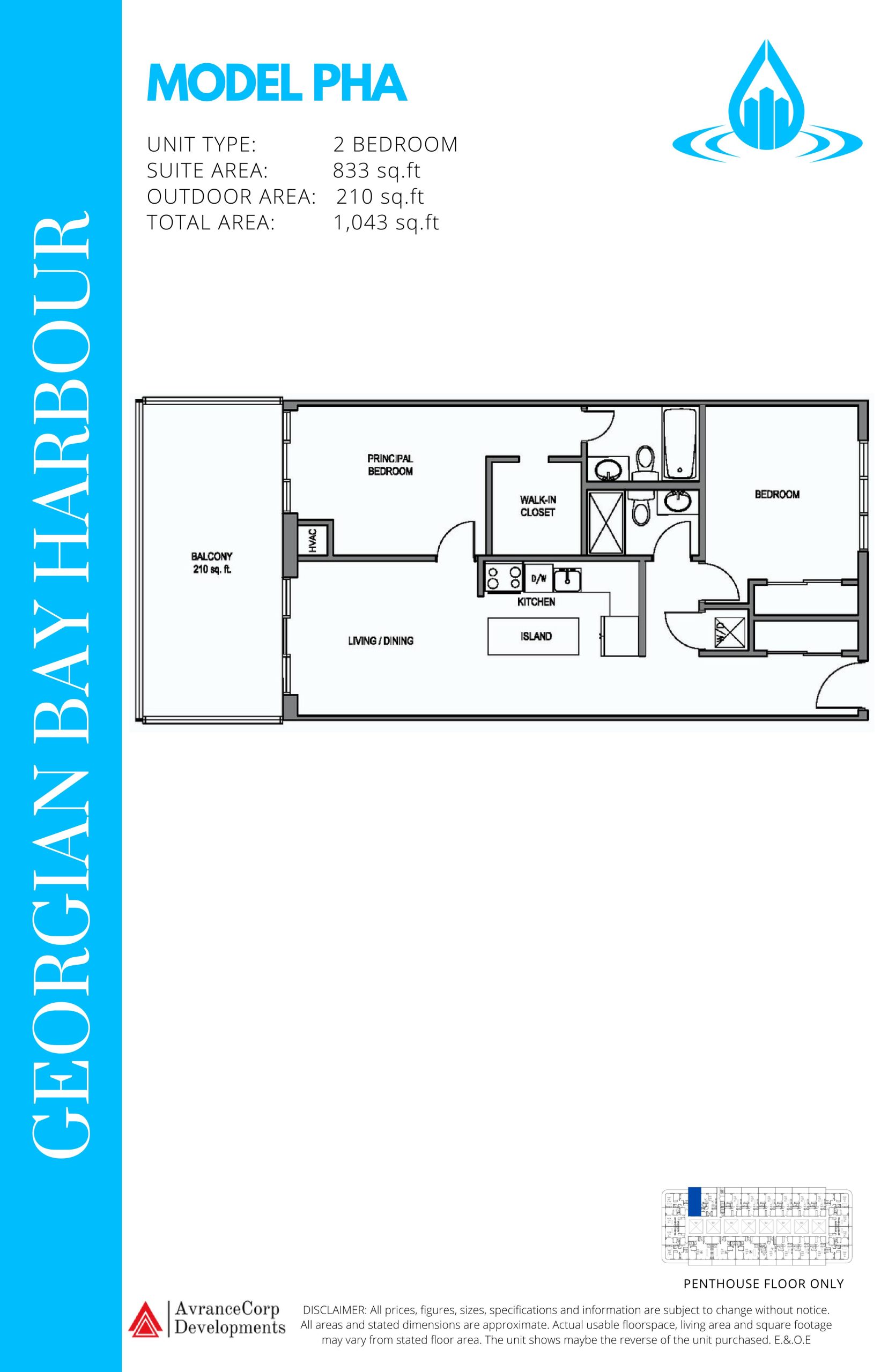 Model PHA floor plan
